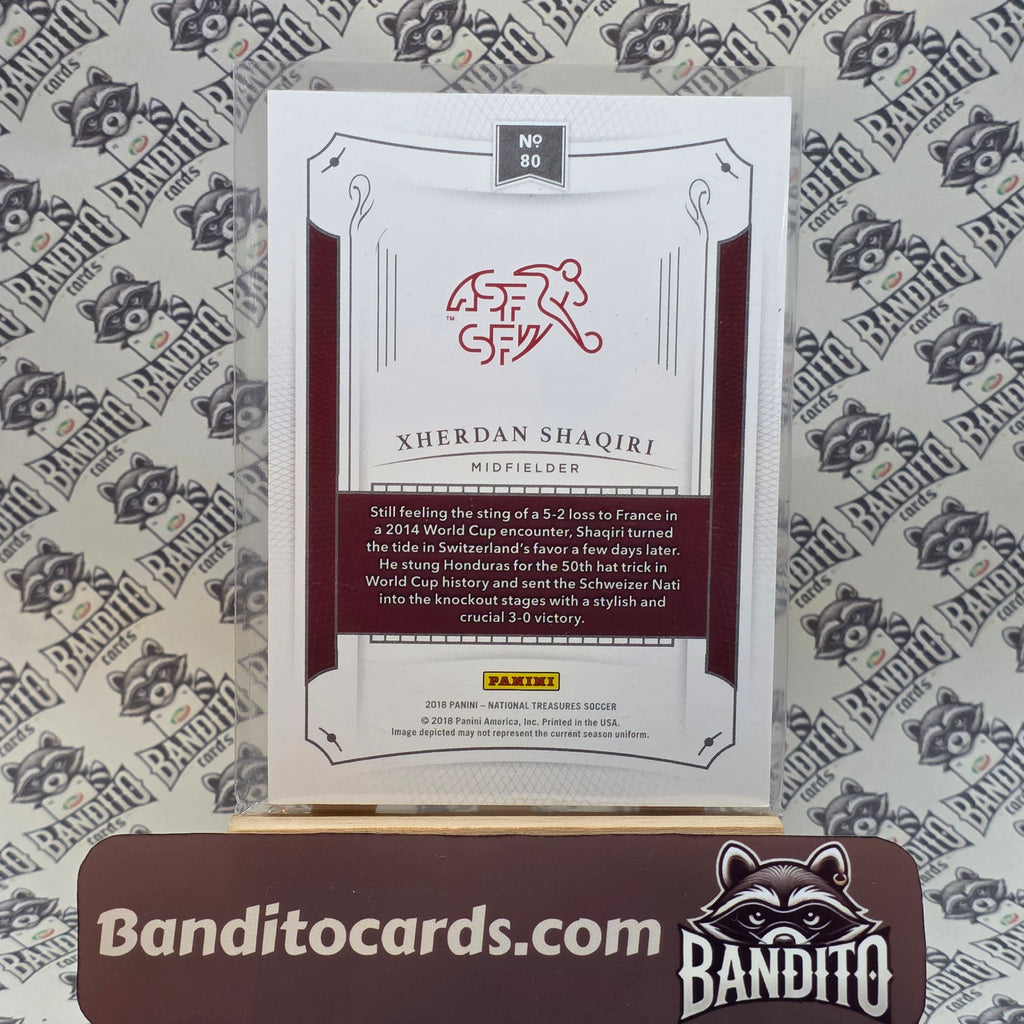 2018 Panini National Treasure Xherdan Shaqiri /50 - Switzerland