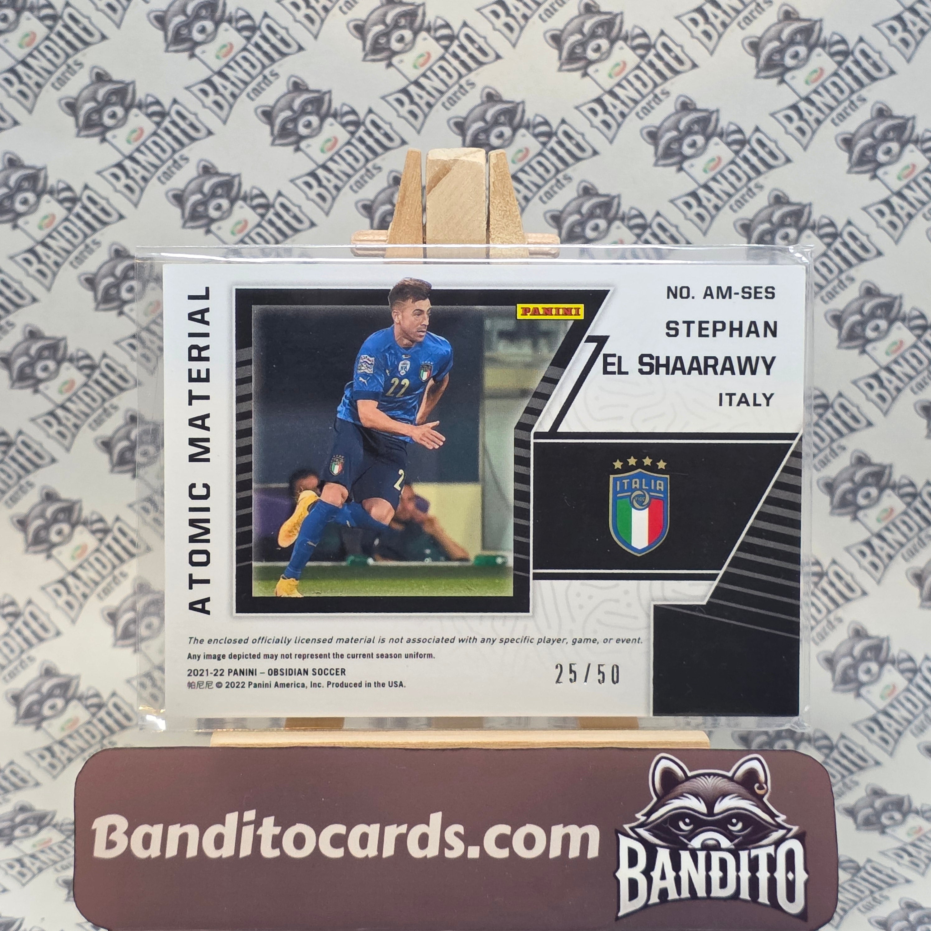 2020-21 Panini Obsidian Stephan El Shaarawy patch /50 - Italy