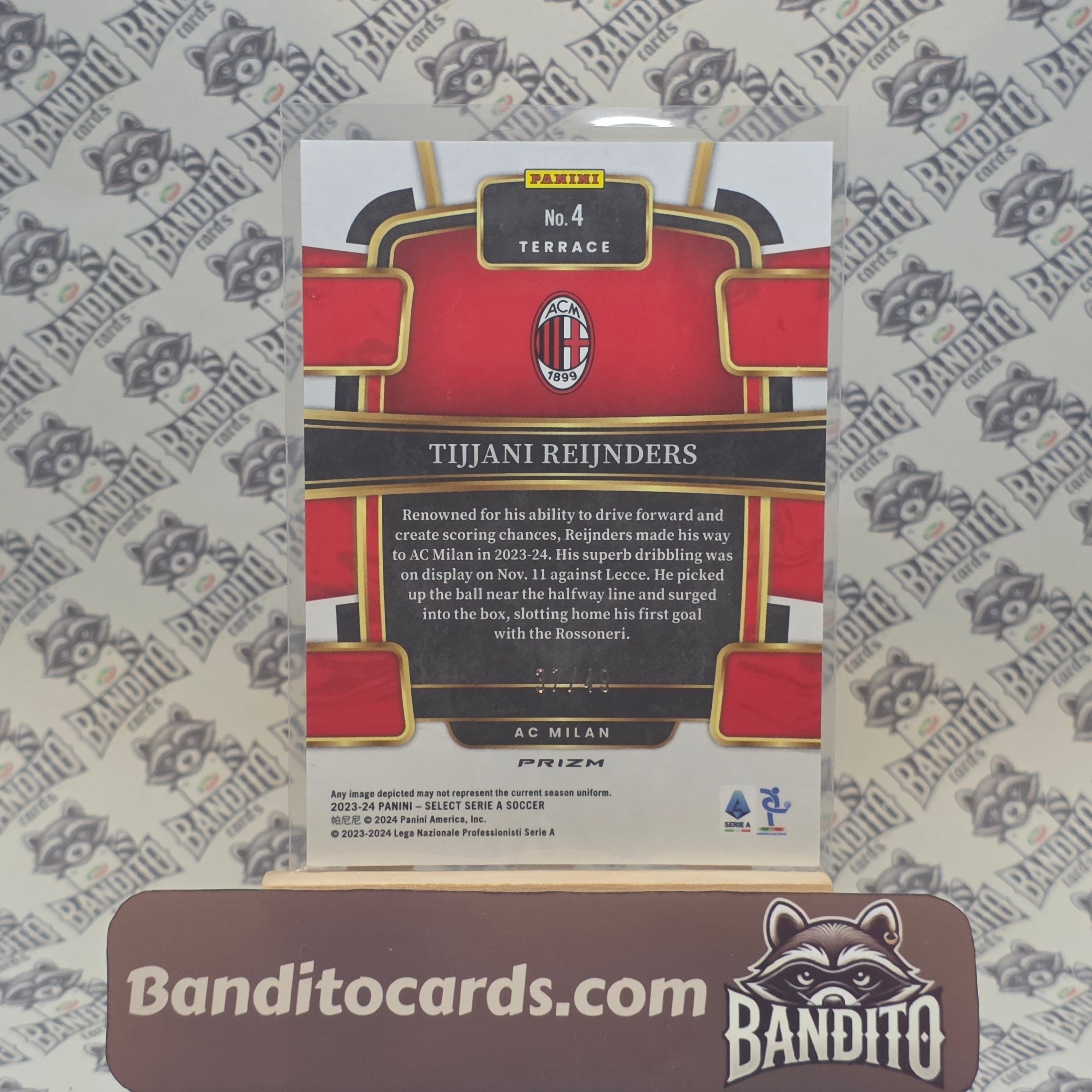 2023-24 Panini Select Serie A Tijjani Reijnders RC /49 - AC Milan