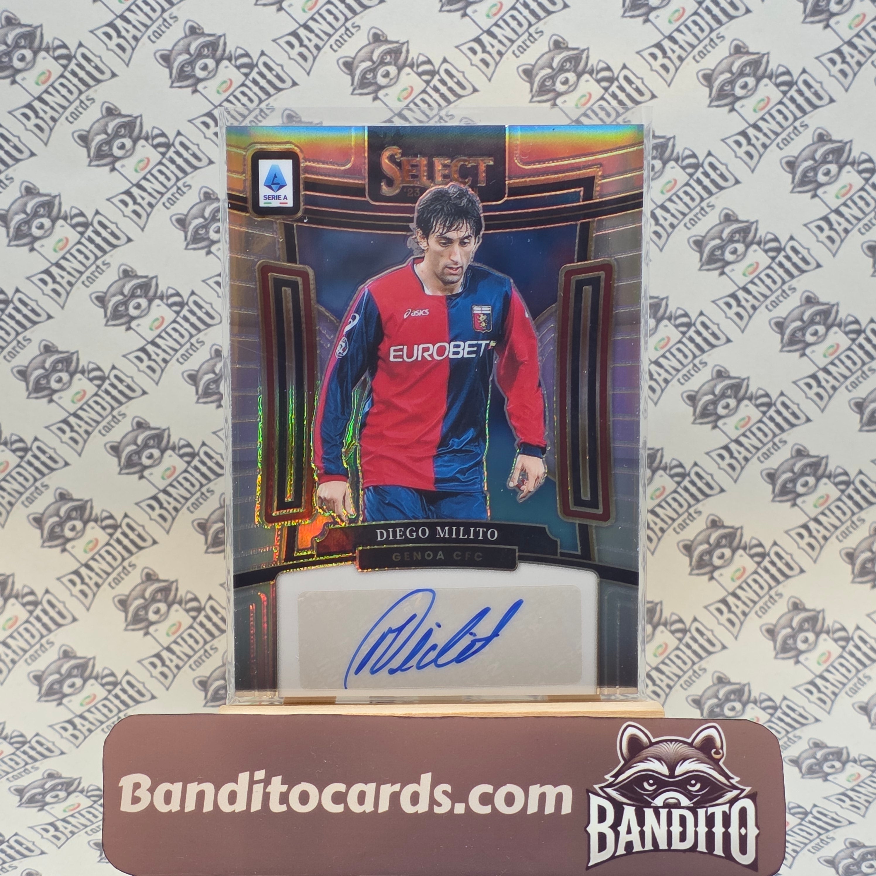 2023-24 Panini Select Serie A Diego Milito auto - Genoa