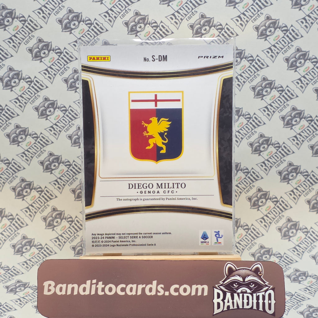 2023-24 Panini Select Serie A Diego Milito auto - Genoa