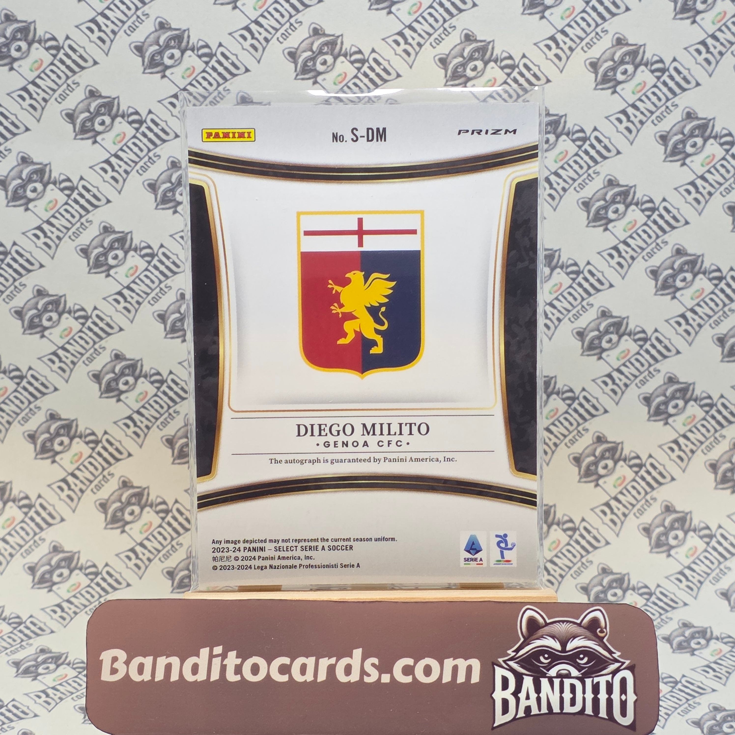 2023-24 Panini Select Serie A Diego Milito auto - Genoa