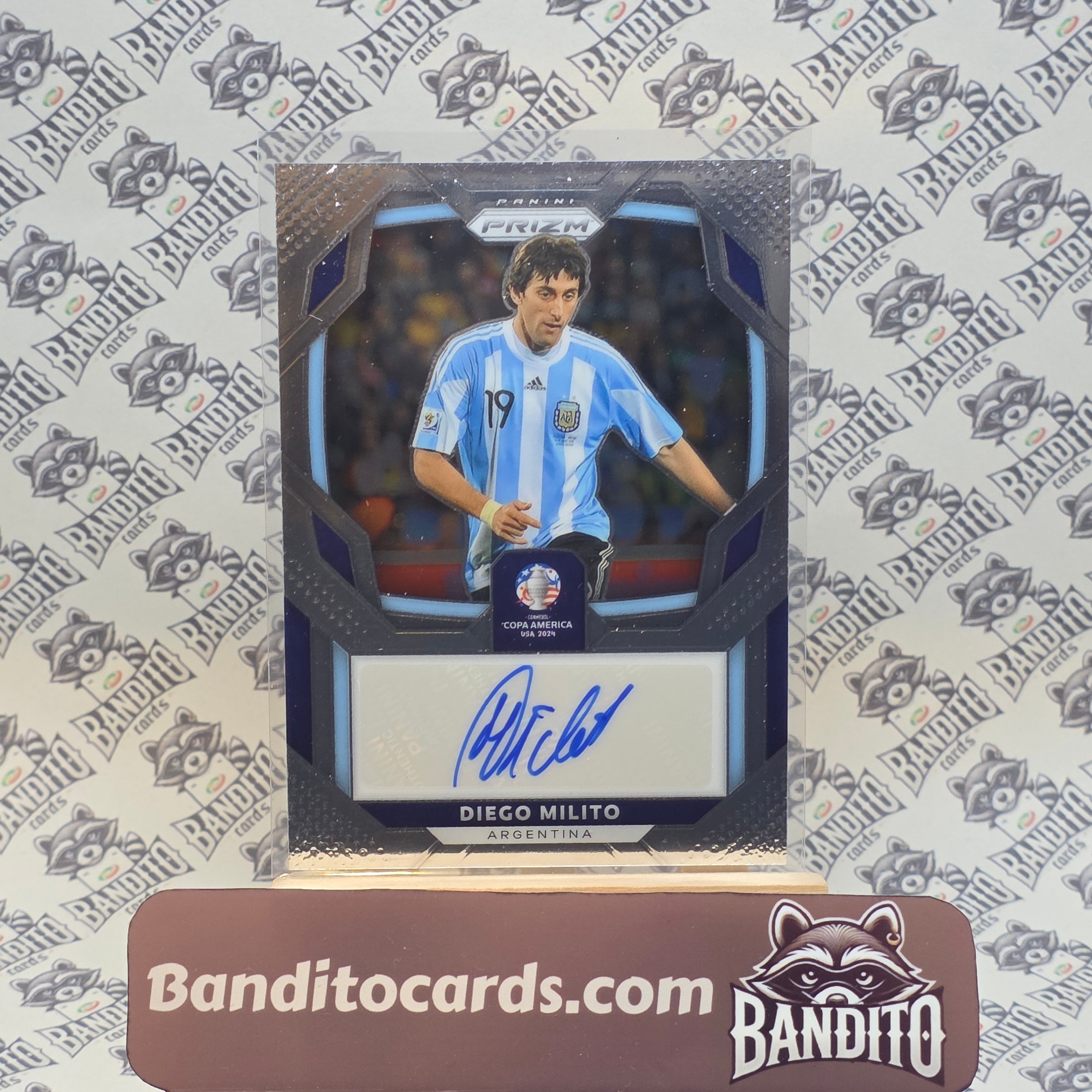 2024 Panini Prizm Copa America Diego Milito auto - Argentina