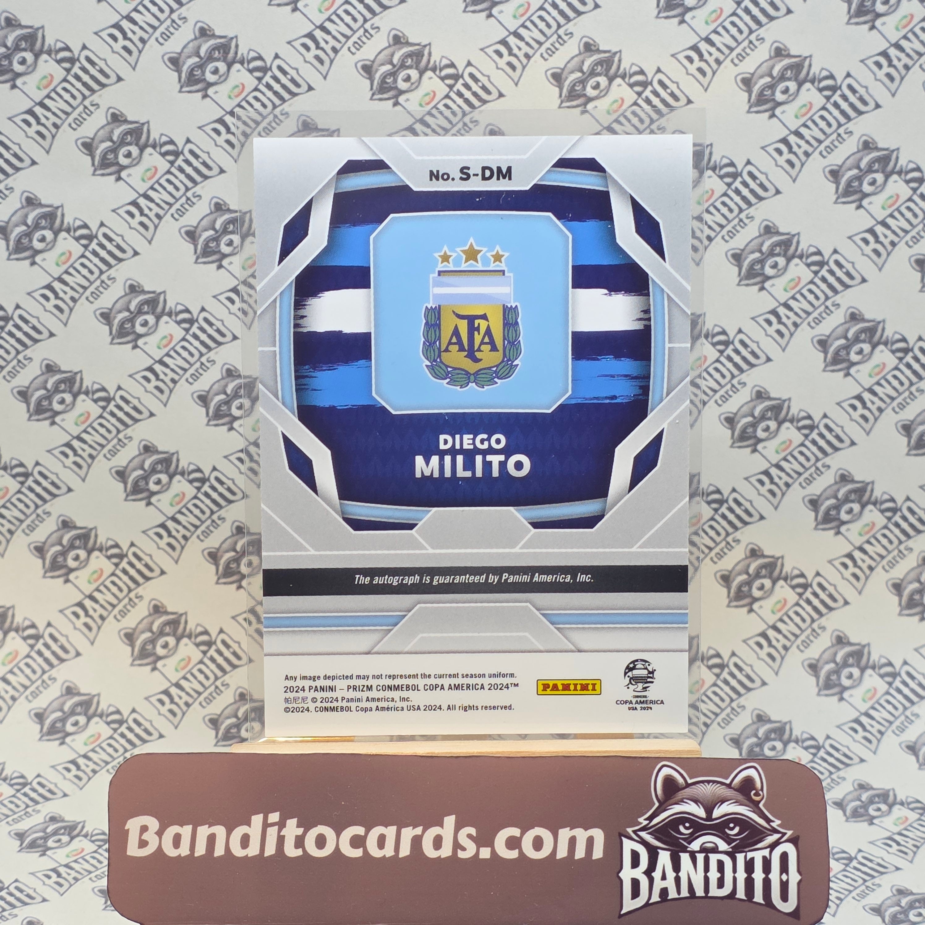 2024 Panini Prizm Copa America Diego Milito auto - Argentina