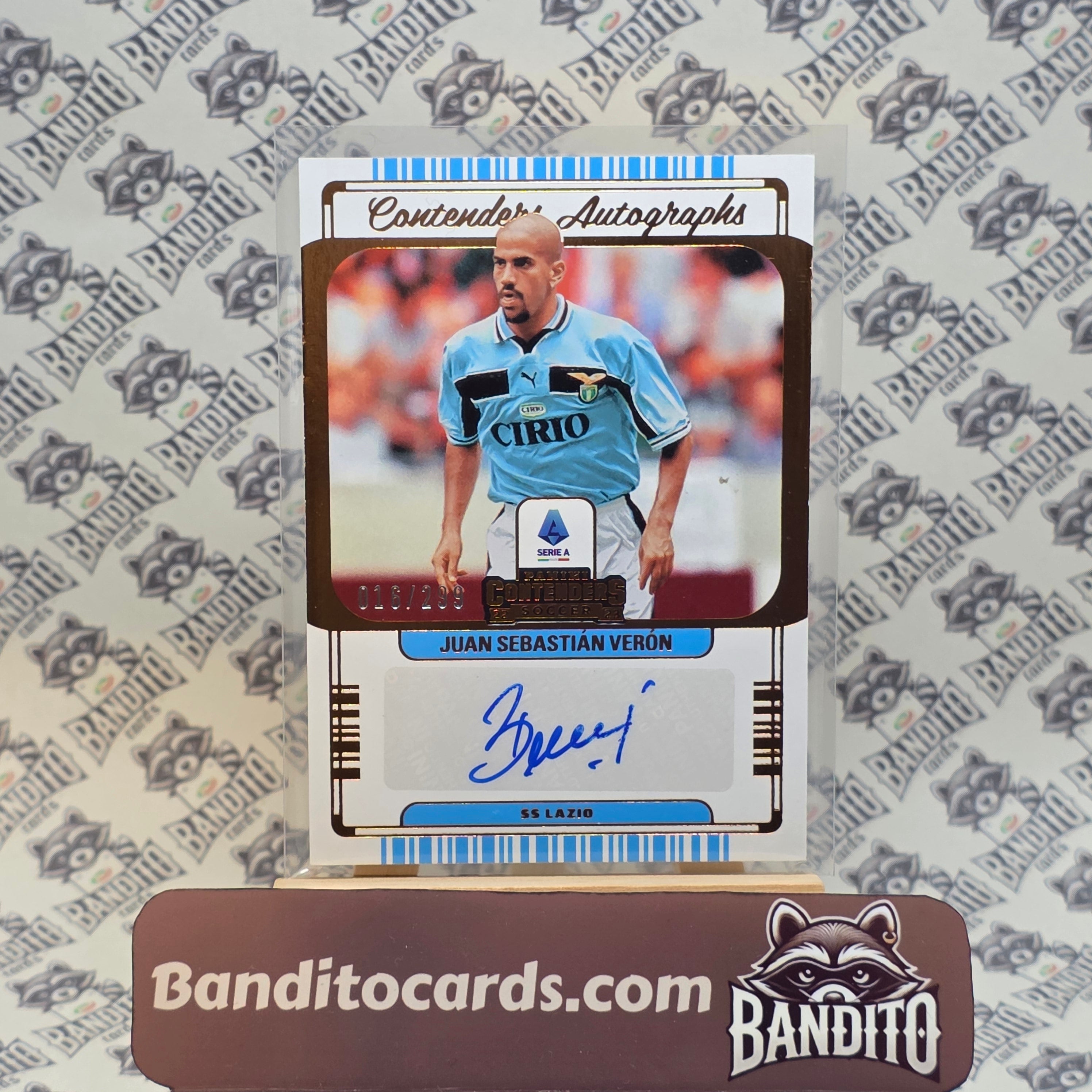 2022-23 Panini Chronicles Contenders Sebastian Veron auto /299  - Lazio