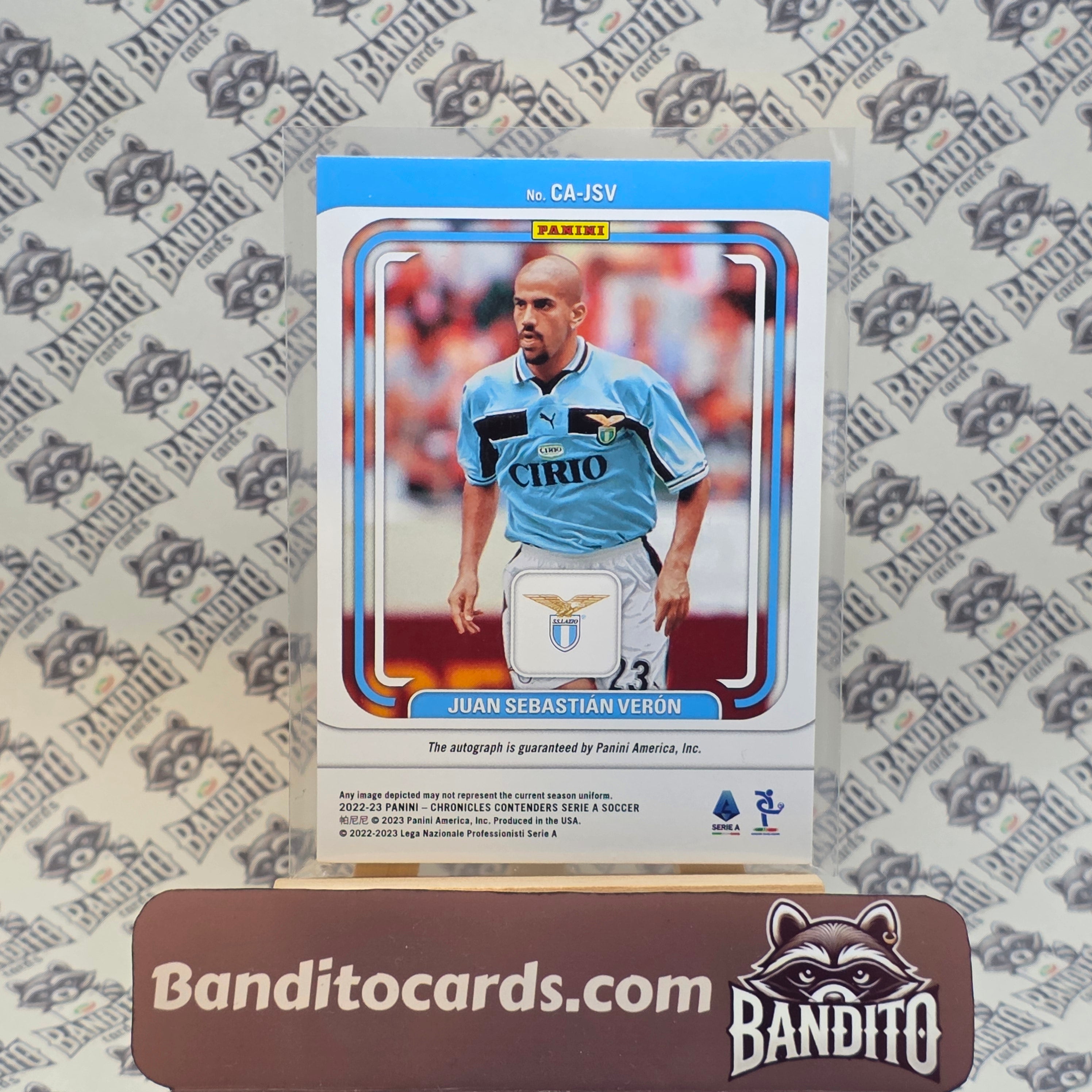 2022-23 Panini Chronicles Contenders Sebastian Veron auto /299  - Lazio