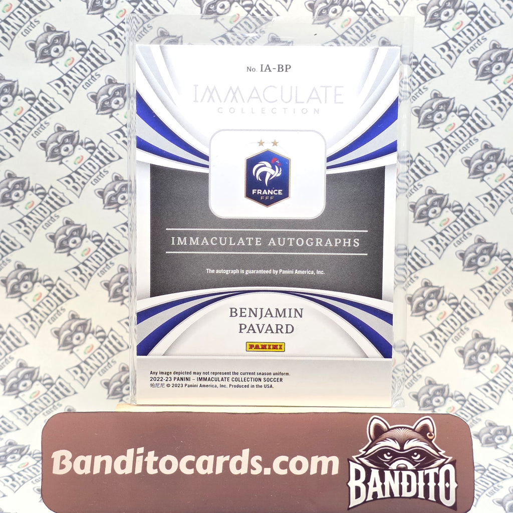 2022-23 Panini Immaculate Benjamin Pavard 1/1 ofo auto - France