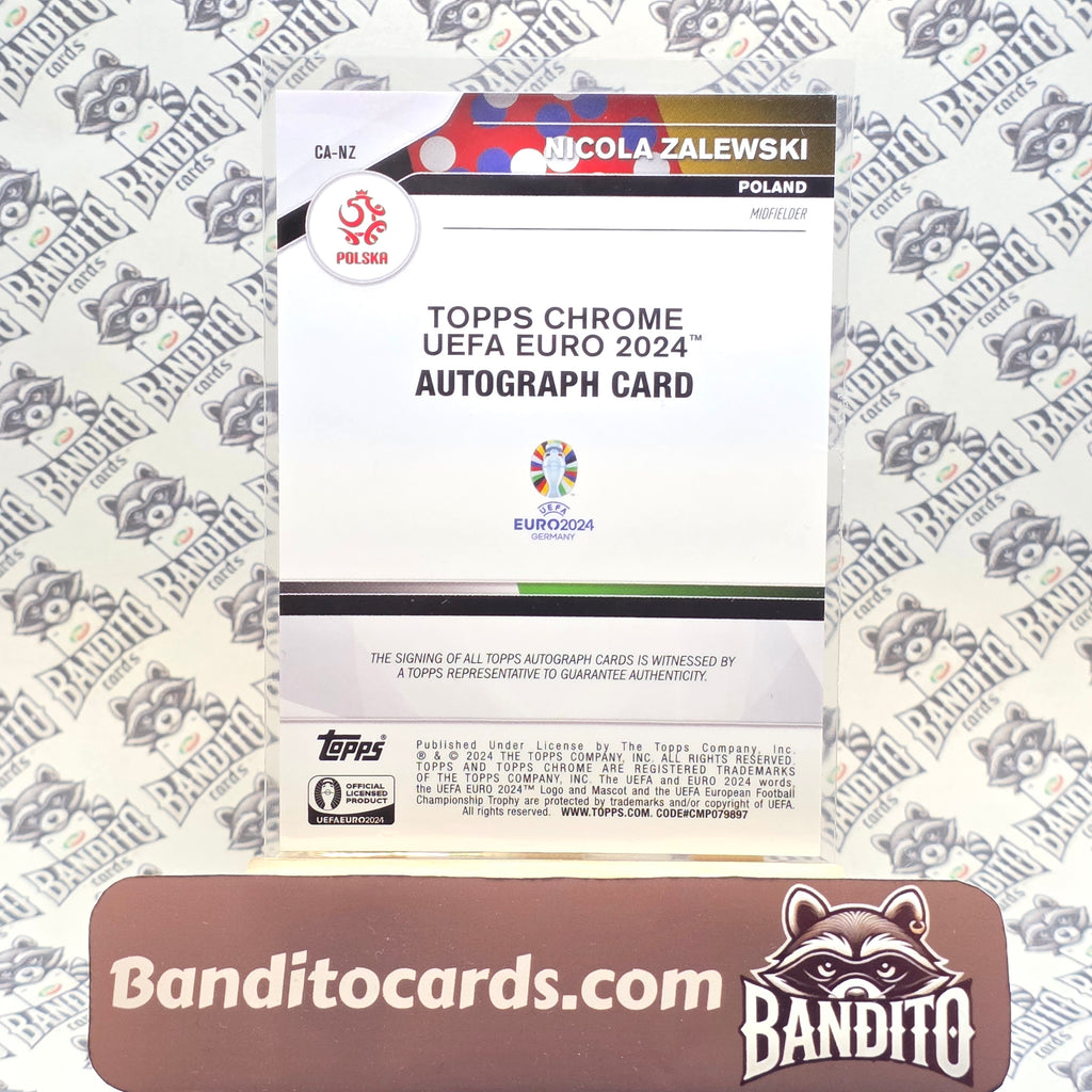 2024 Topps Chrome Euro Nicola Zalewski auto - Poland