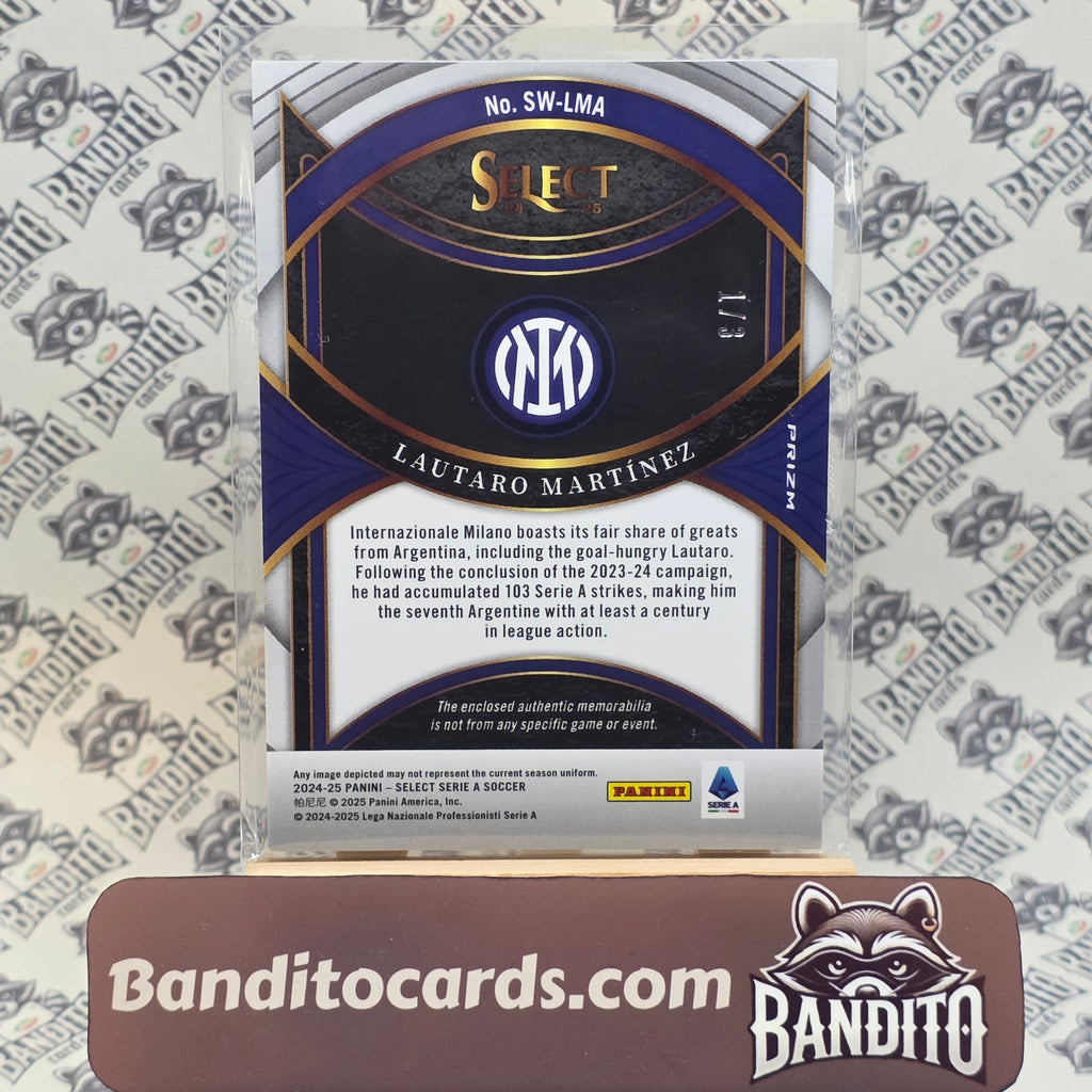2024-25 Panini Select Serie A Lautaro Martinez patch /3 - Inter