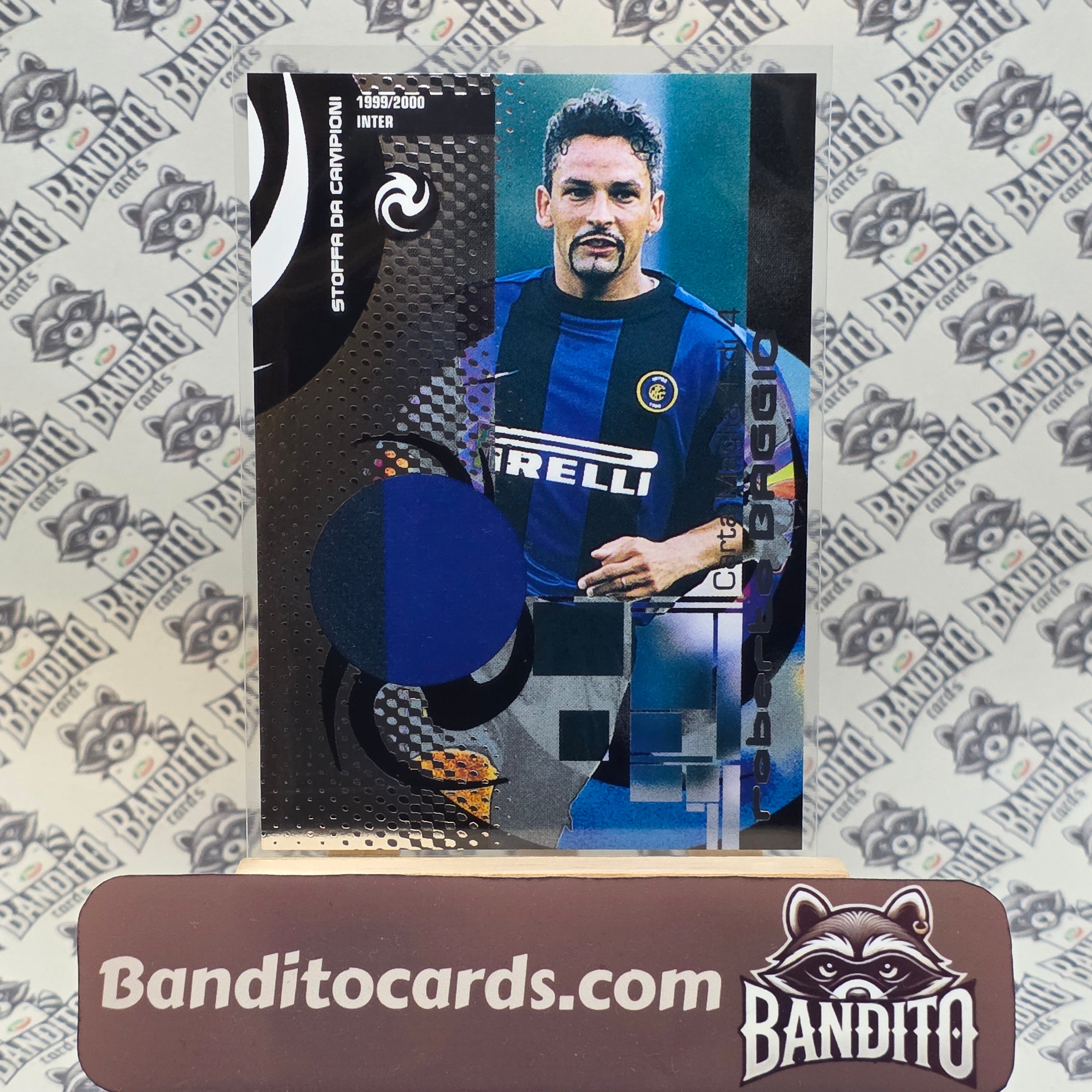 Panini Calcio Cards 2002 Roberto Baggio Promo patch Print Plate 1 of 4 - Inter