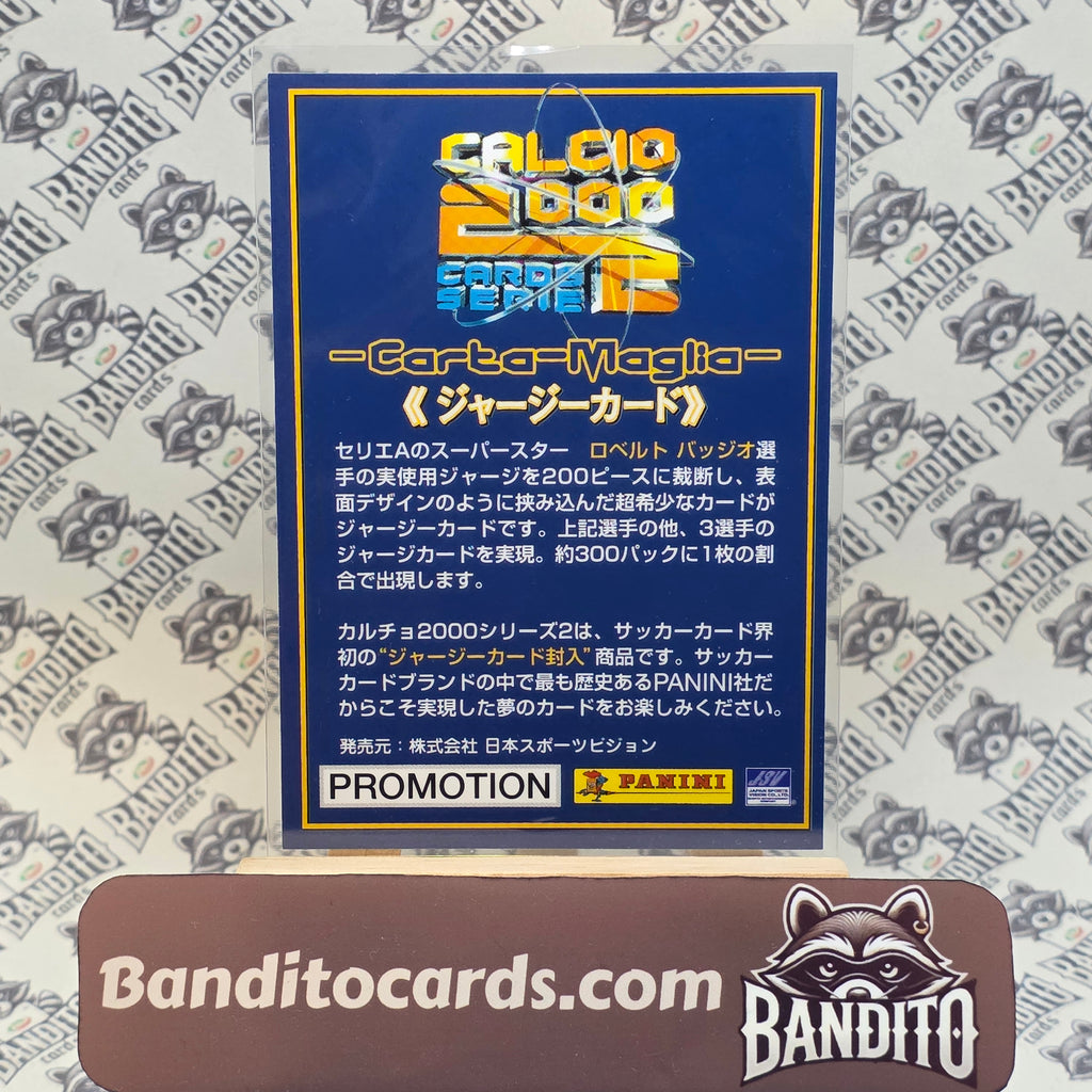 Panini Calcio Cards 2002 Roberto Baggio Promo patch Print Plate 1 of 4 - Inter