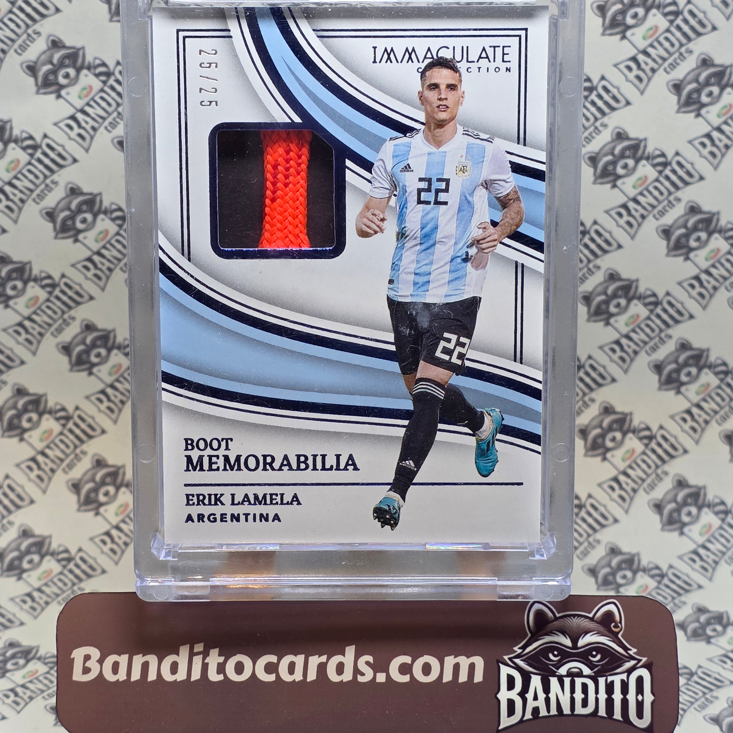 2023-24 Panini Immaculate Eric Lamela Boot Memorabilia /25 - Argentina