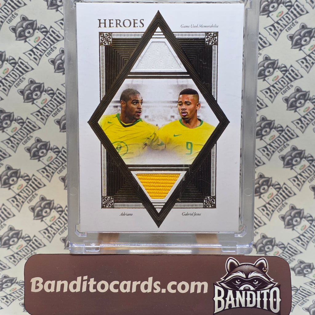 2022 Futera Adriano & Gabriel Jesus patch /35 - Brazil