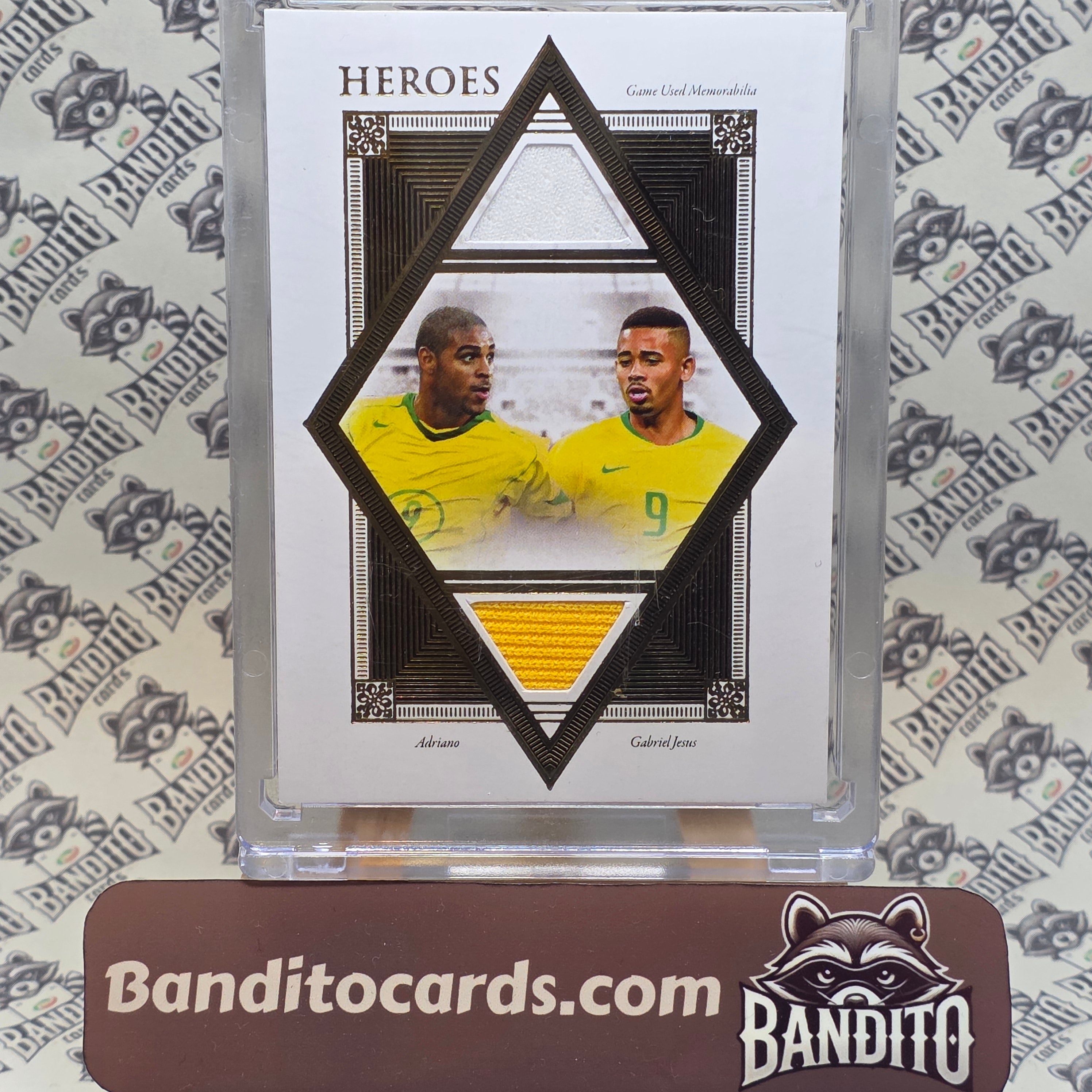 2022 Futera Adriano & Gabriel Jesus patch /35 - Brazil