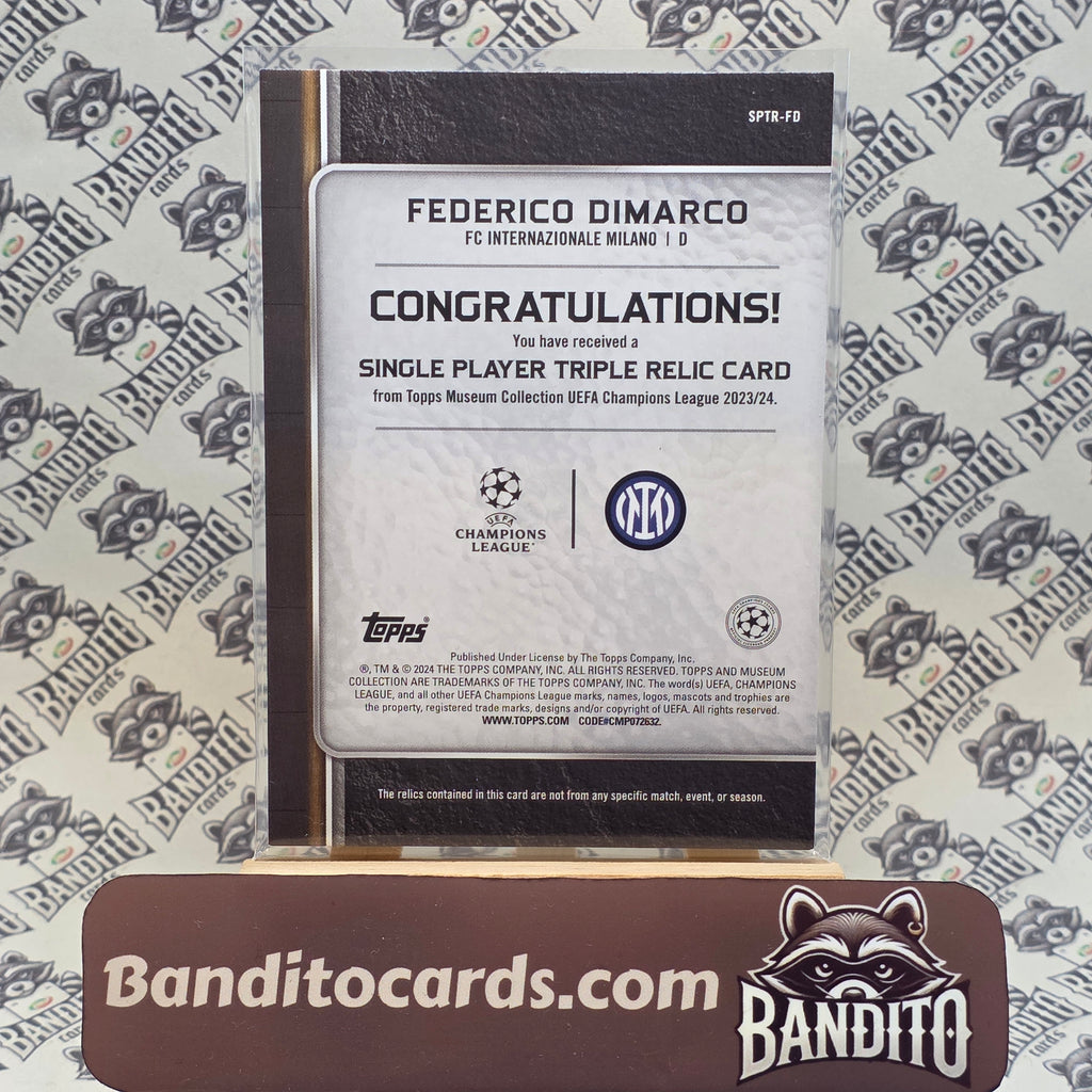 2023-24 Topps Museum Federico Dimarco 3x patch /75 - Inter
