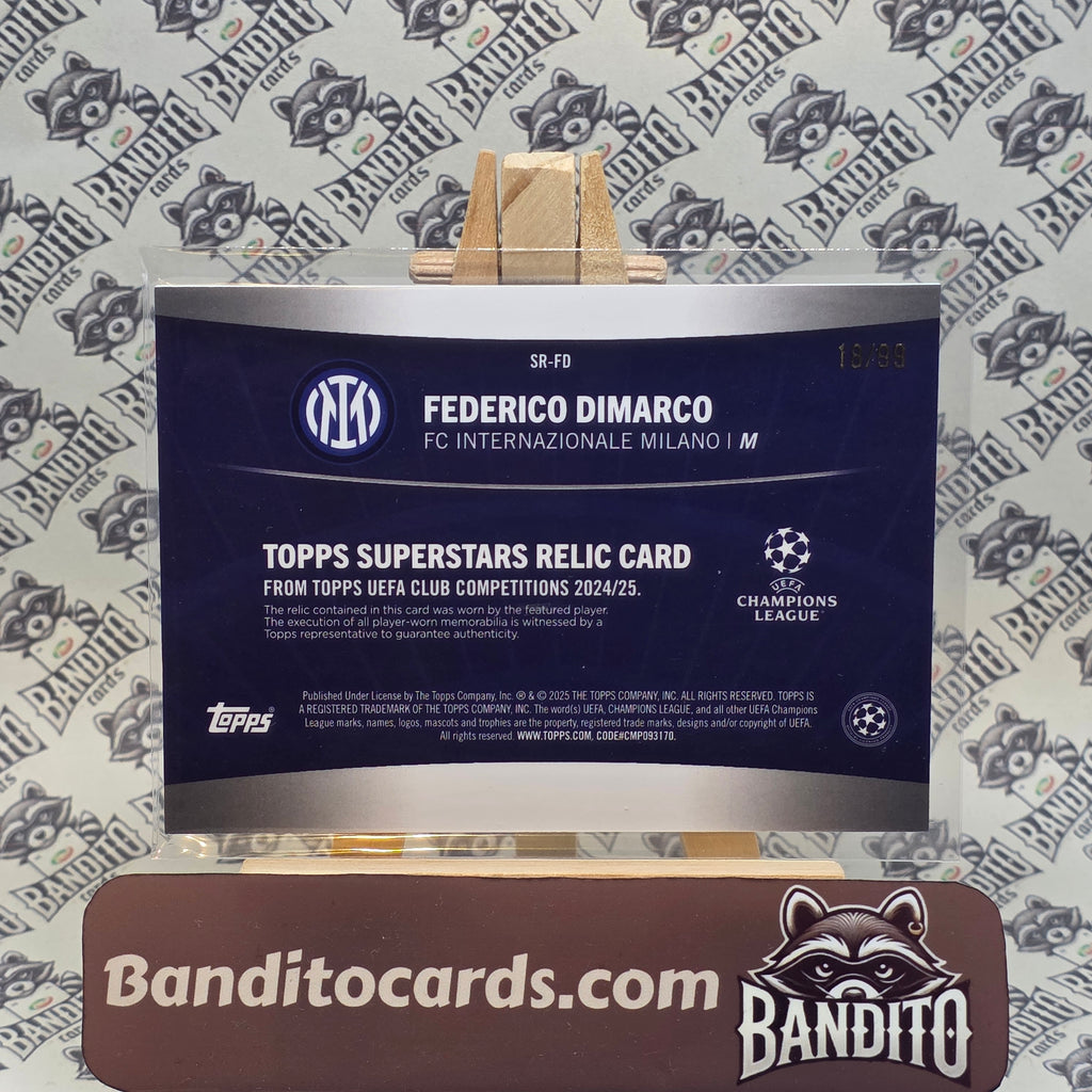 2024-25 Topps UCC Flagship Federico Dimarco patch /99 - Inter