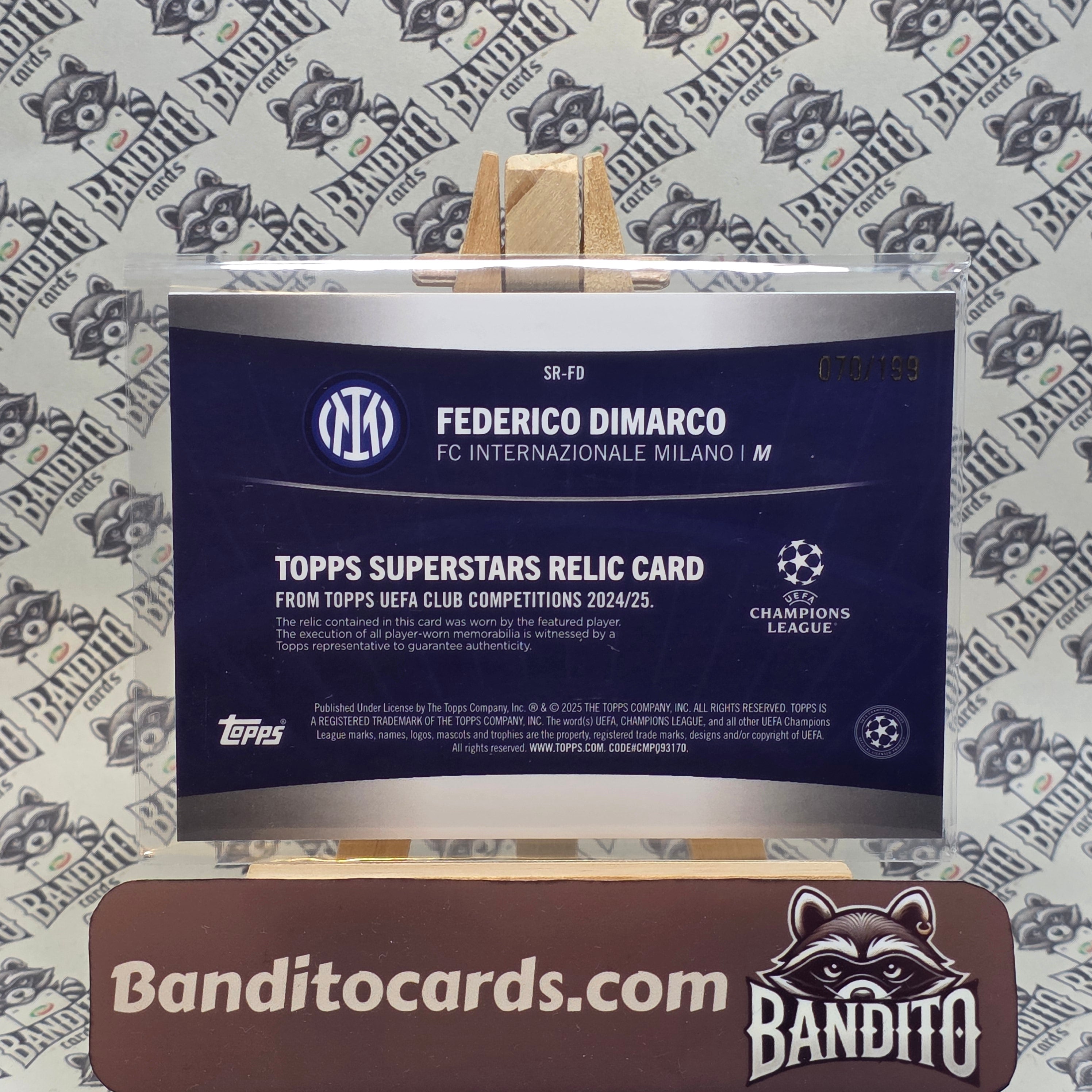 2024-25 Topps UCC Flagship Federico Dimarco patch /199 - Inter