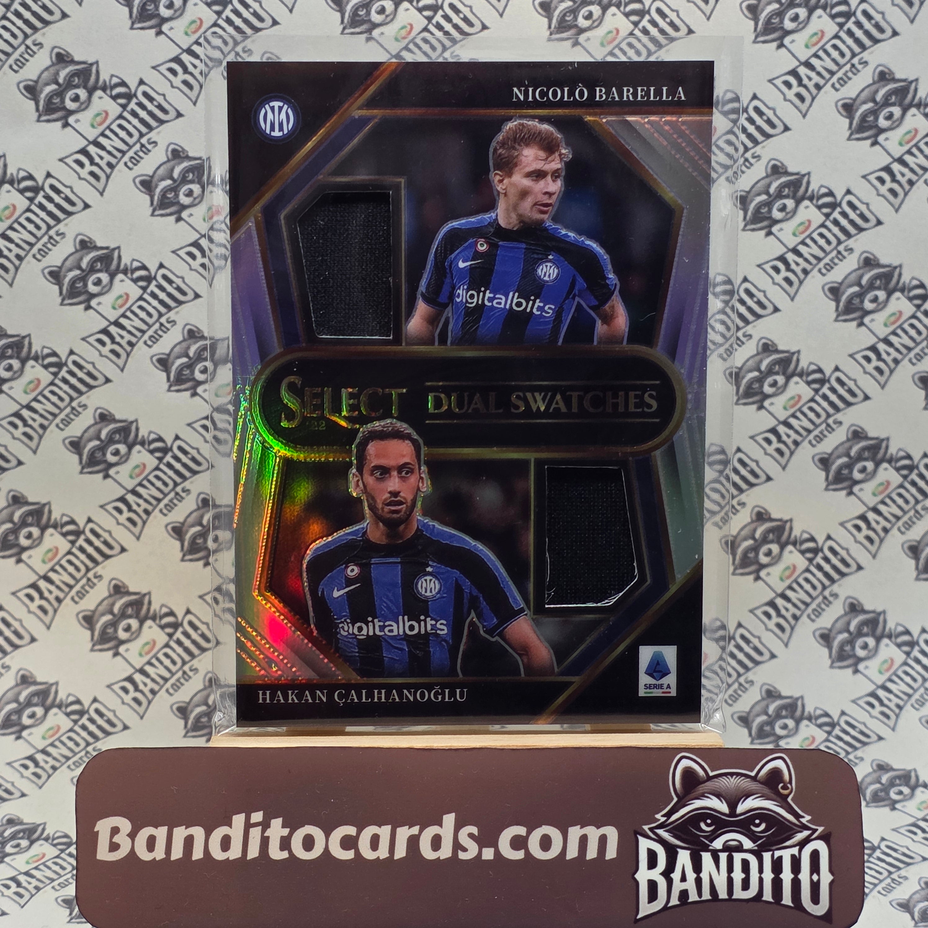 2022-23 Panini Select Nicolo Barella & Hakan Calhanoglu dual patch - Inter