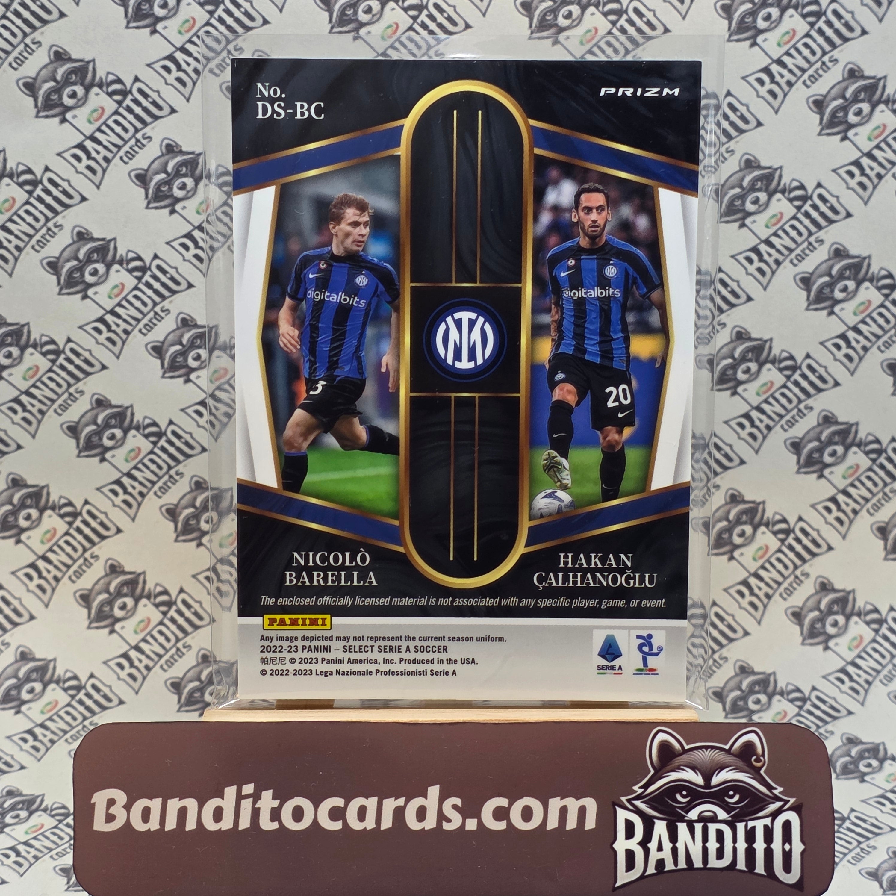 2022-23 Panini Select Nicolo Barella & Hakan Calhanoglu dual patch - Inter