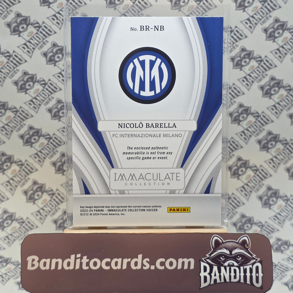 2023-24 Panini Immaculate Nicolo Barella patch /25 - Inter