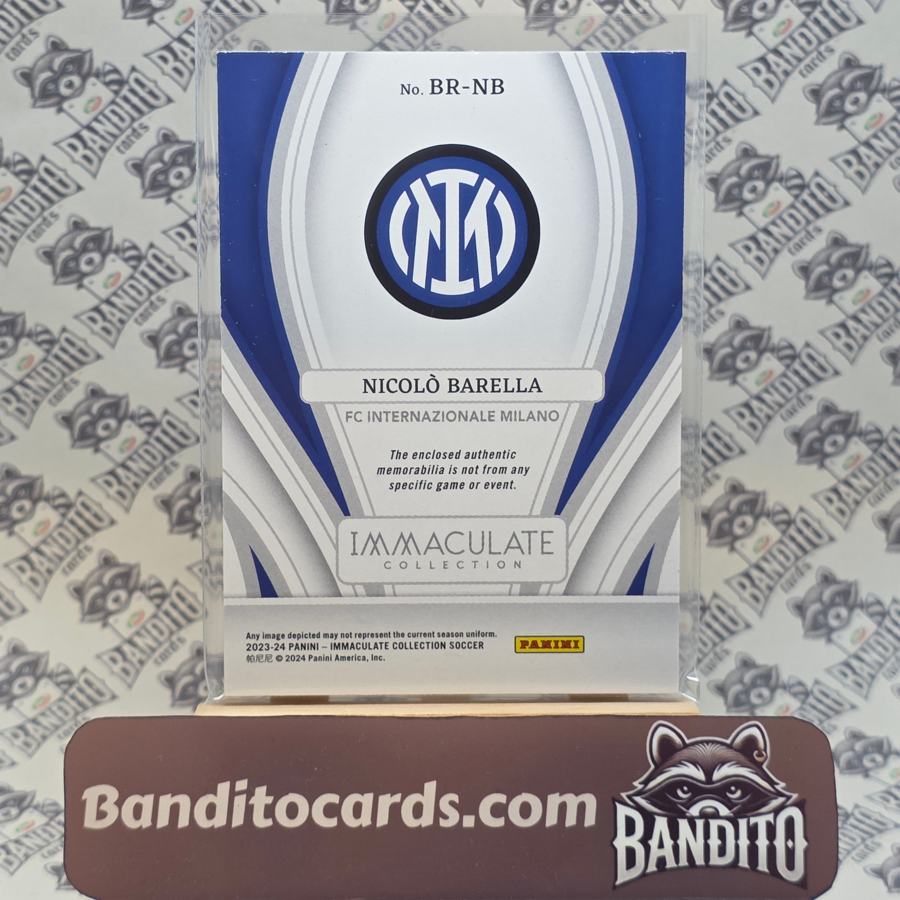 2023-24 Panini Immaculate Nicolo Barella patch /25 - Inter