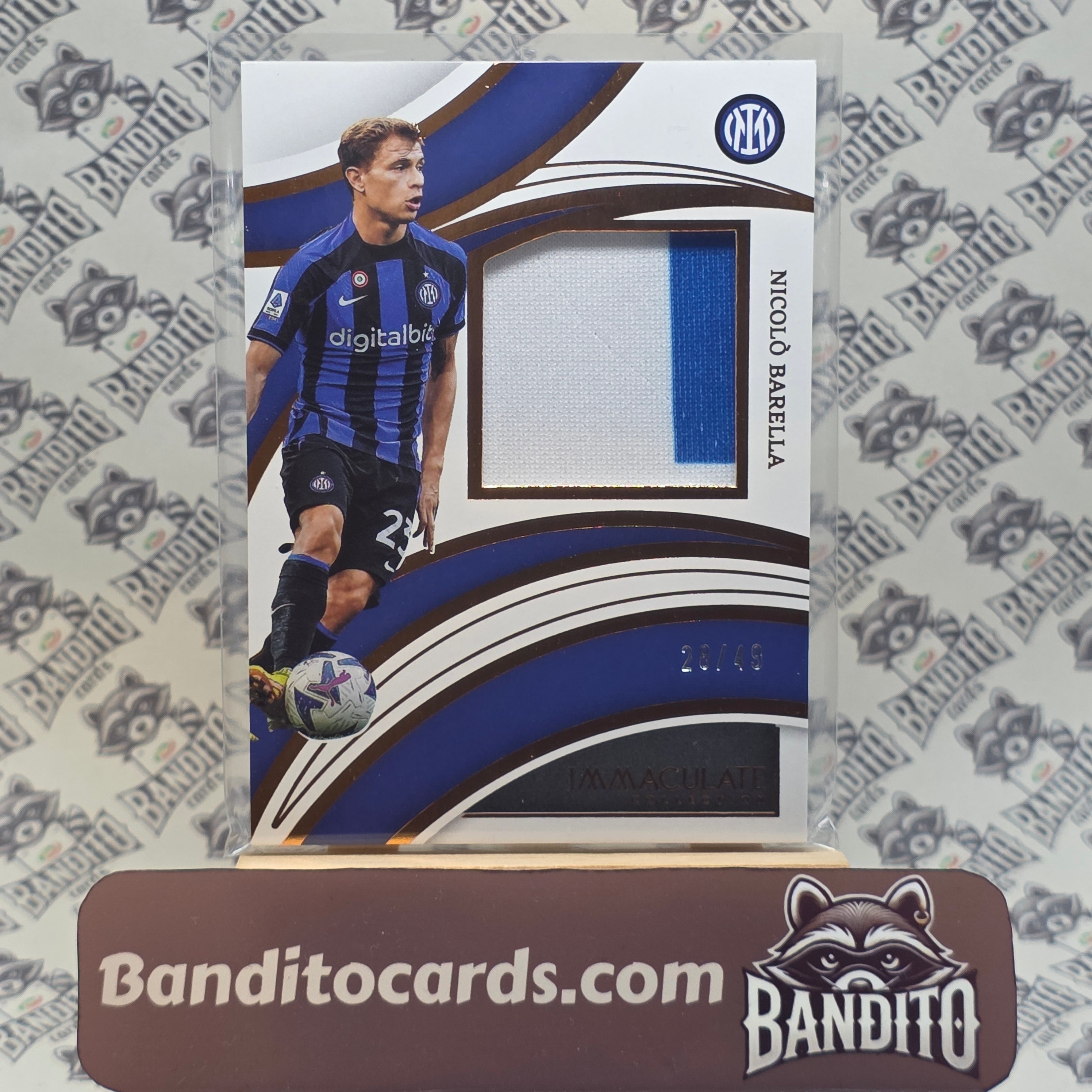 2022-23 Panini Immaculate Nicolo Barella patch /49 - Inter