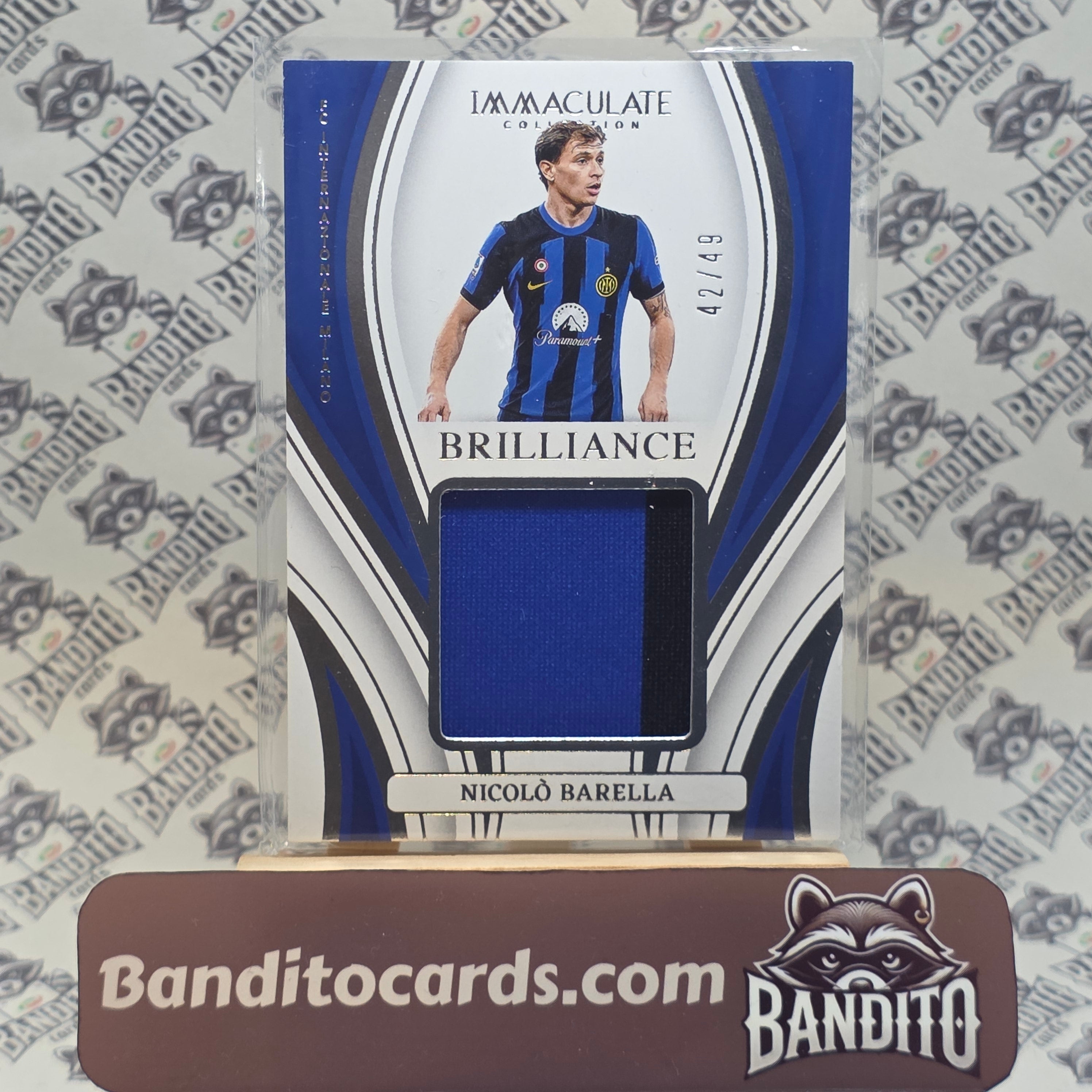2023-24 Panini Immaculate Nicolo Barella patch /49 - Inter