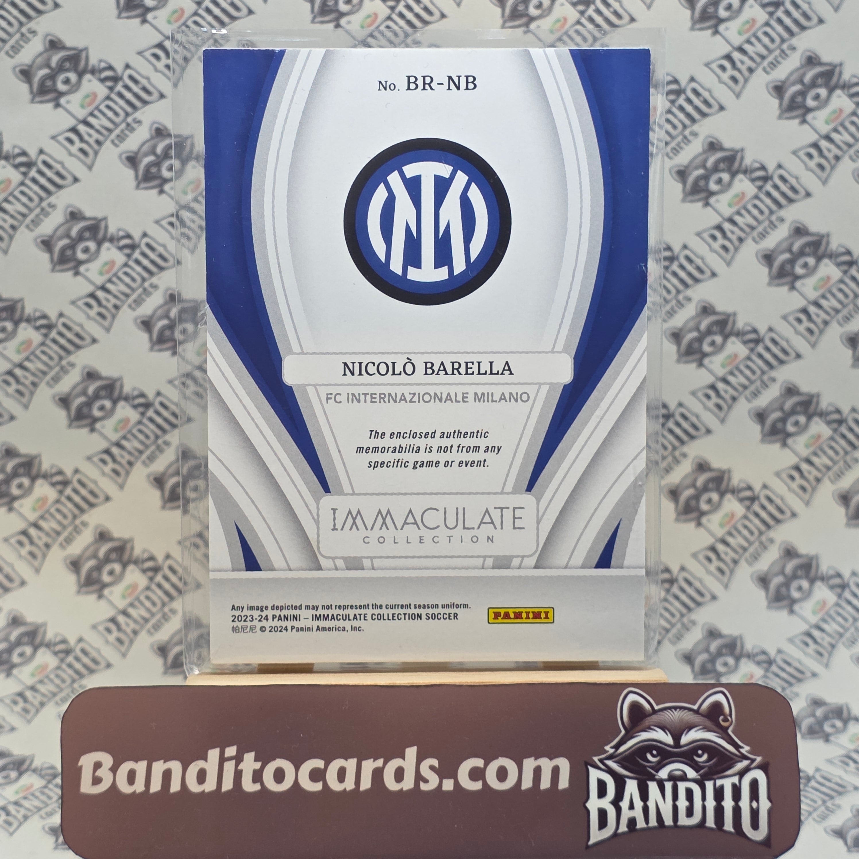 2023-24 Panini Immaculate Nicolo Barella patch /49 - Inter