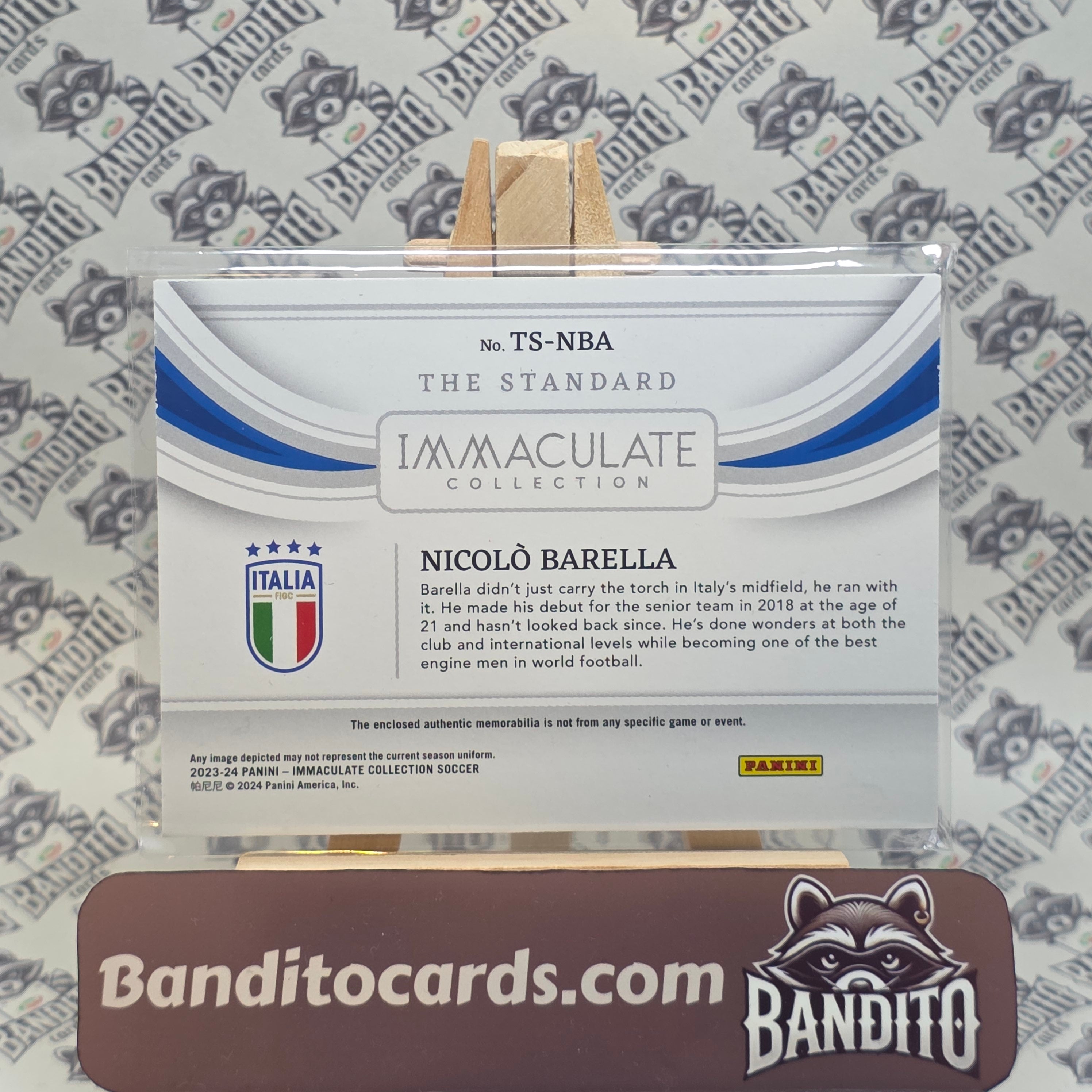 2023-24 Panini Immaculate Nicolo Barella patch /49 - Italy