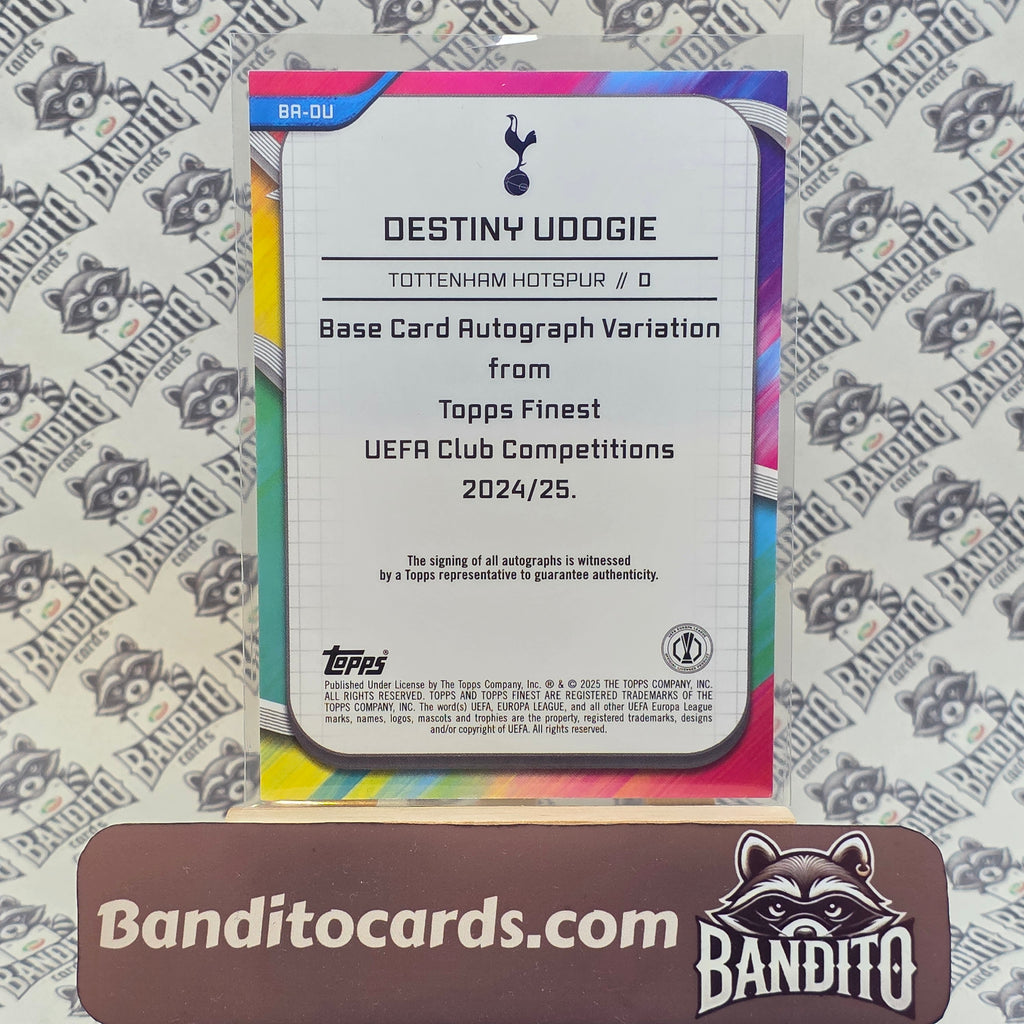 2023-24 Topps Finest Destiny Udogie auto /99 - Tottenham