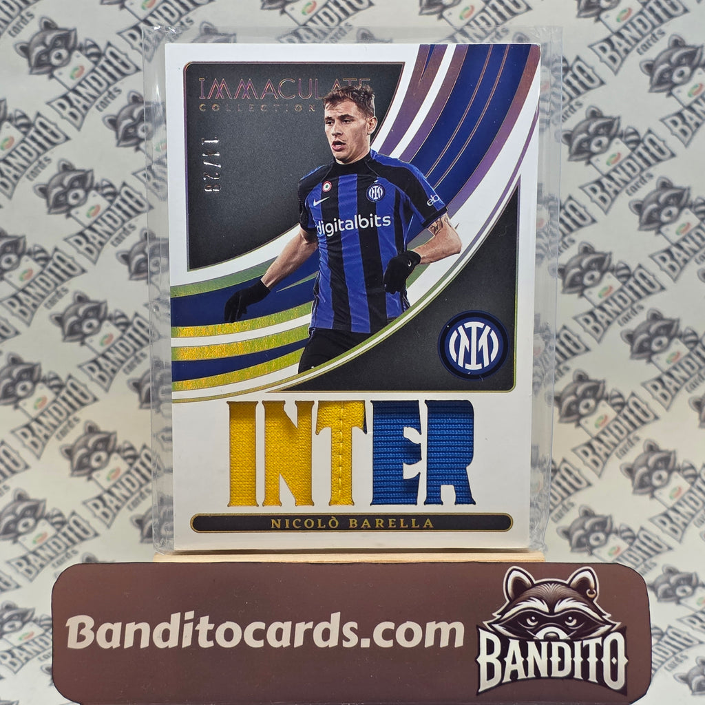 2022-23 Panini Immaculate Nicolo Barella patch /28- Inter