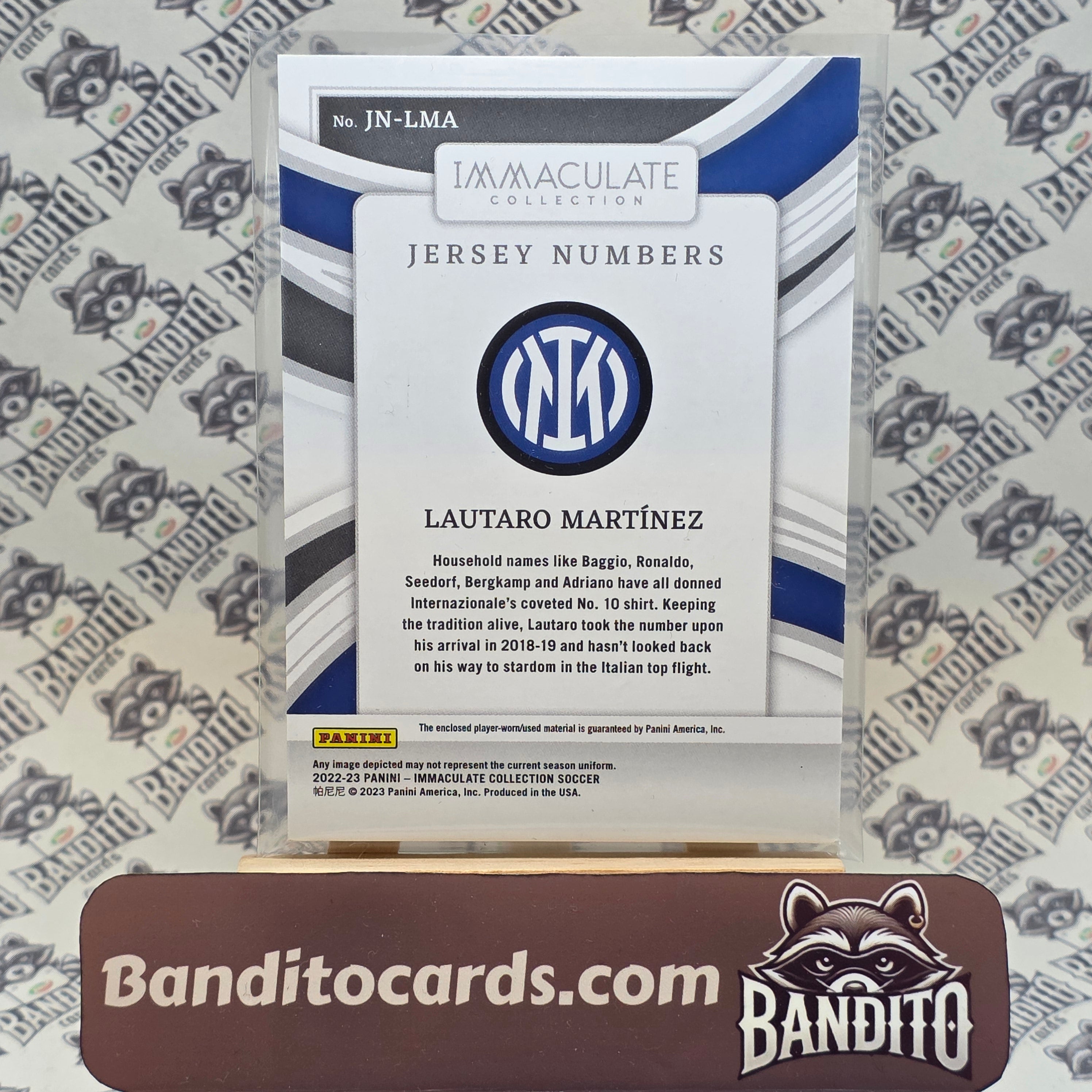 2022-23 Panini Immaculate Lautaro Martinez patch /49 - Inter