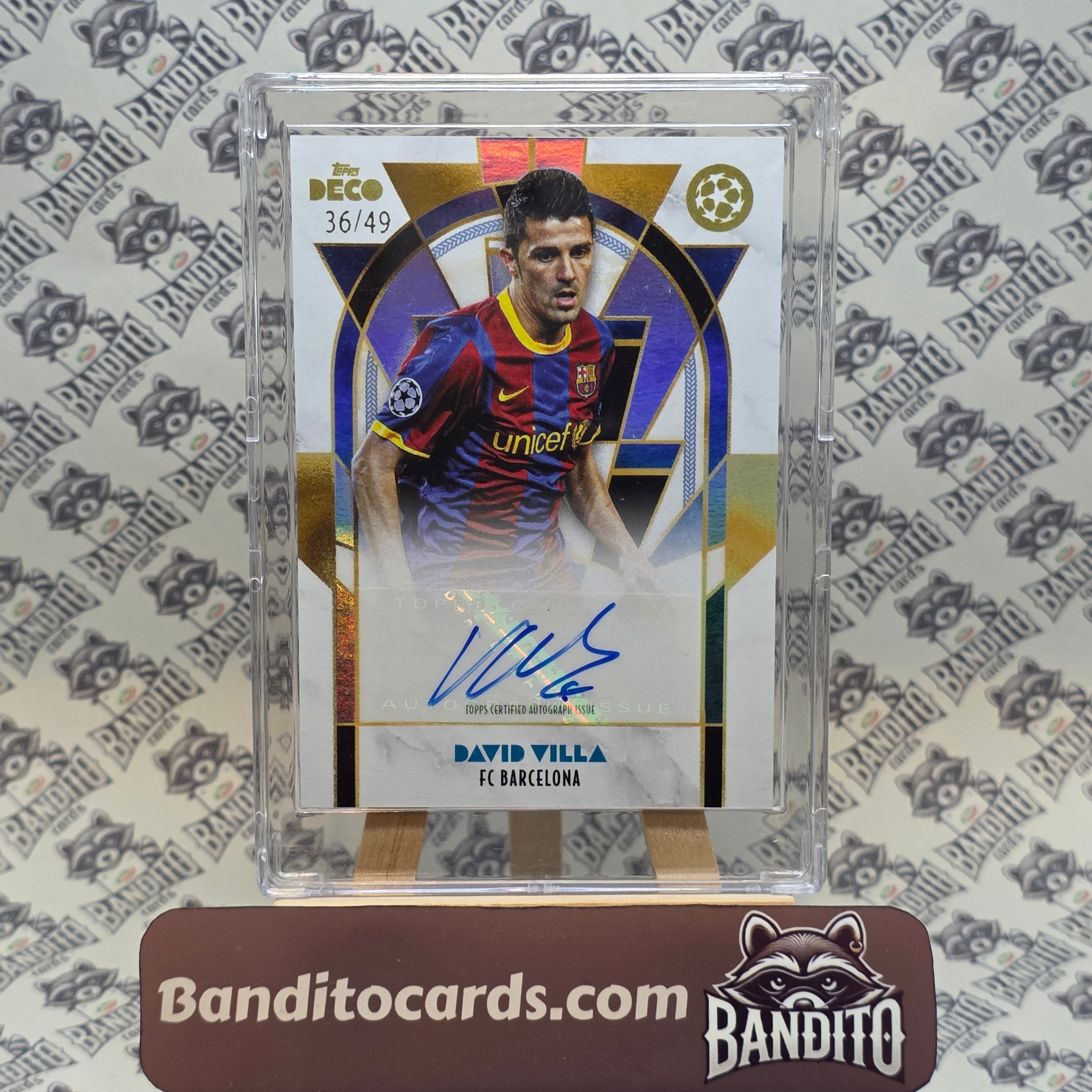 2023-24 Topps Deco David Villa auto /49 - Barcelona