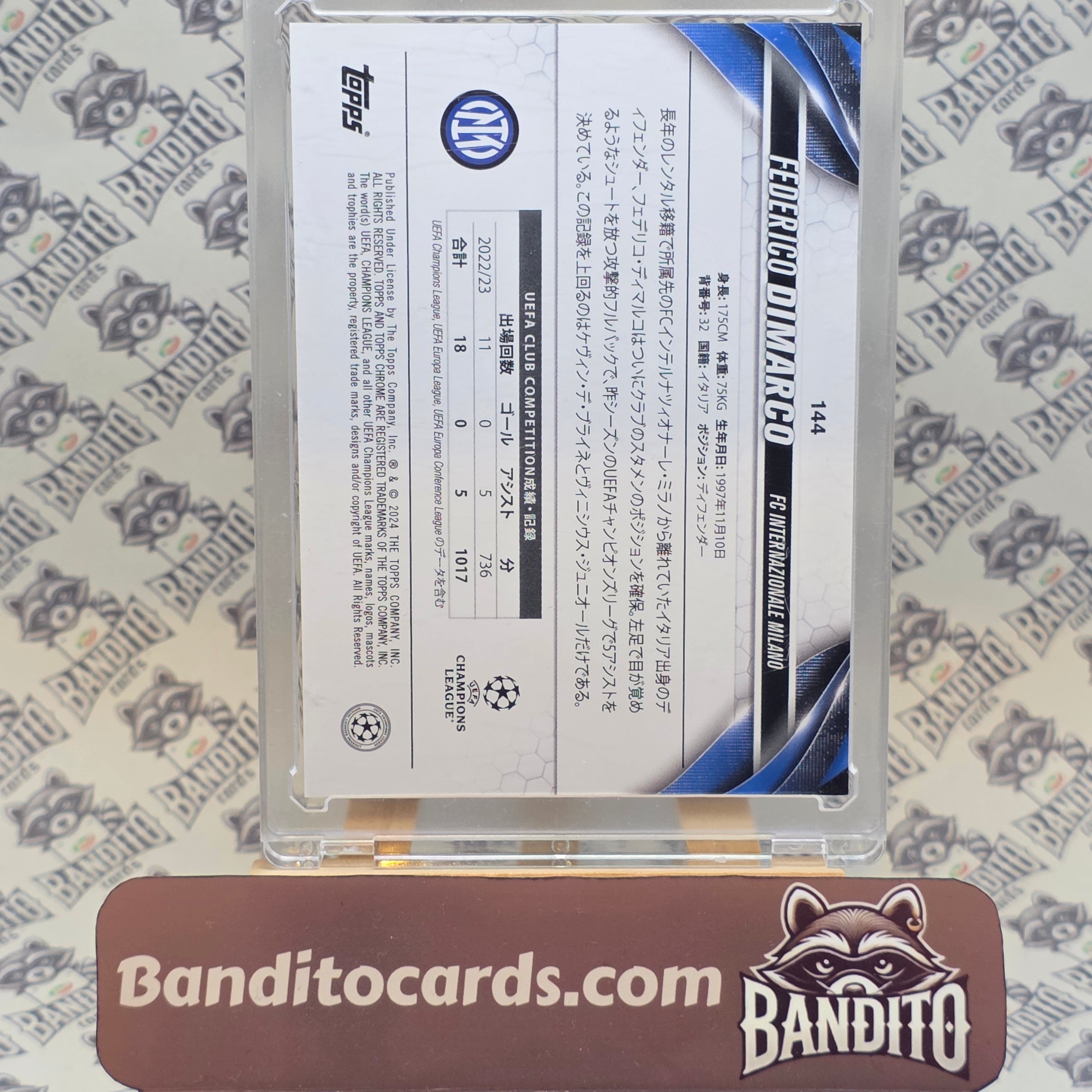 2023-24 Topps Chrome Federico Dimarco 32/150 - Inter