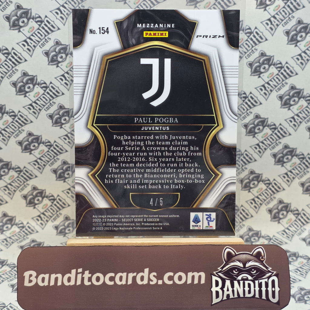 2022-23 Panini Select Serie A Paul Pogba /5 - Juventus