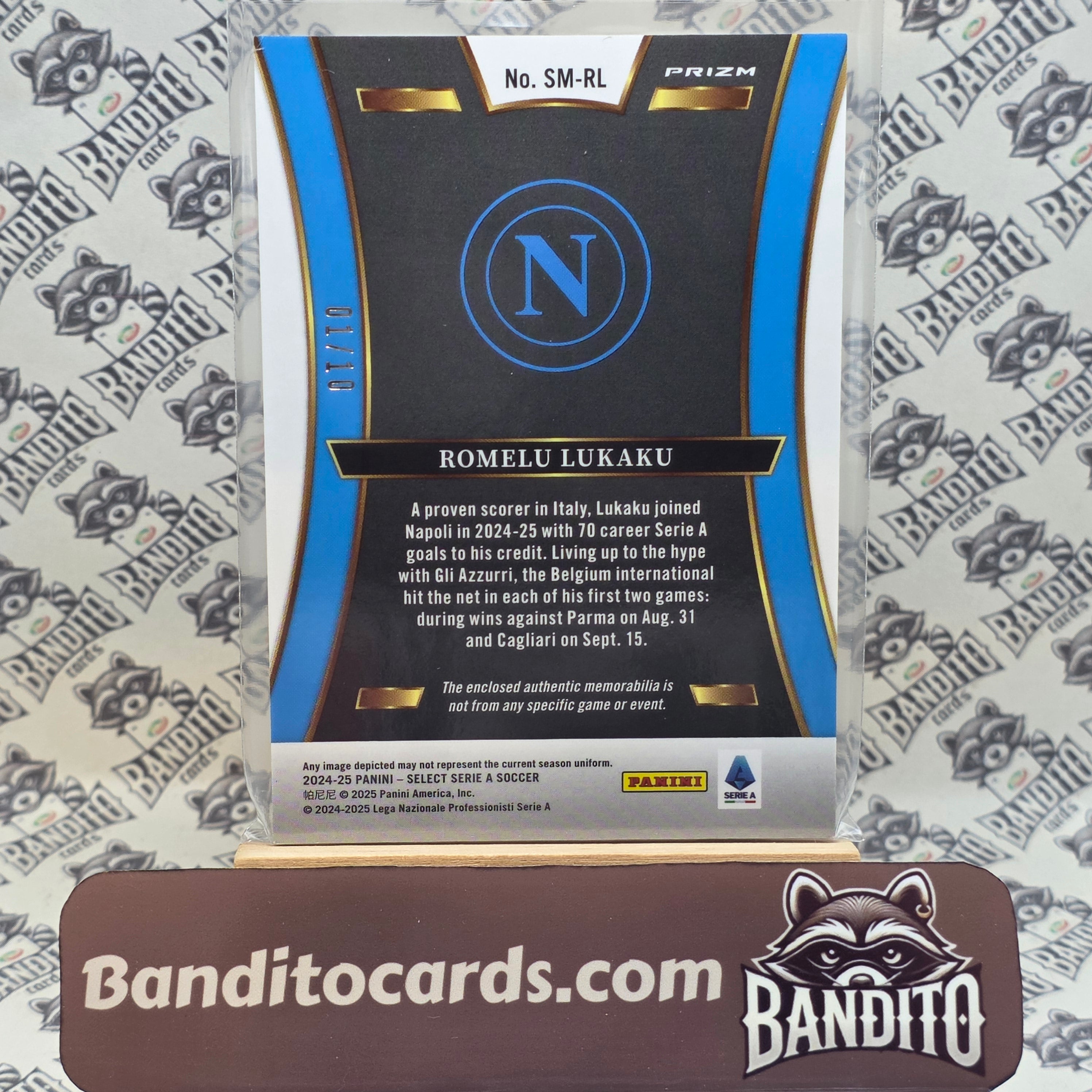 2024-25 Panini Select Serie A Romelu Lukaku patch /10 - Napoli