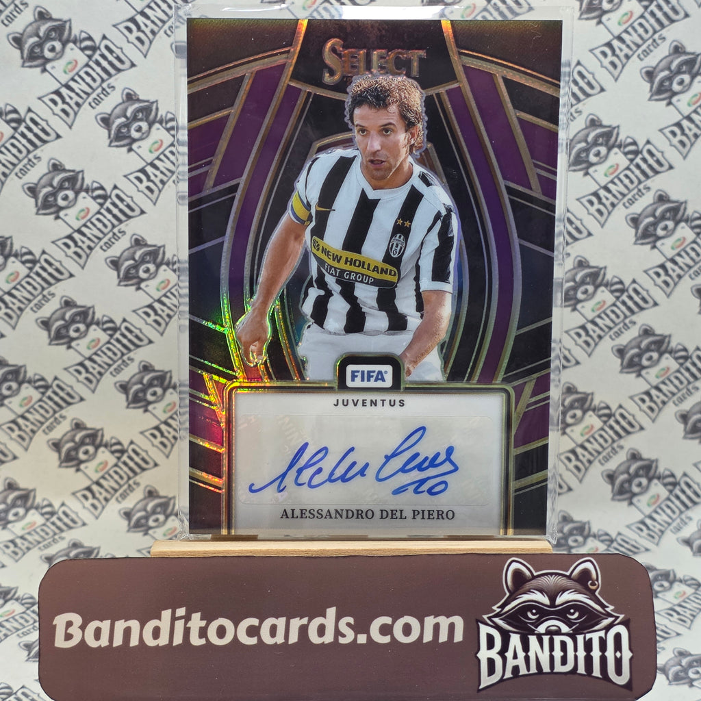 2023-24 Panini Select Fifa Alessandro Del Piero auto /49 - Juventus