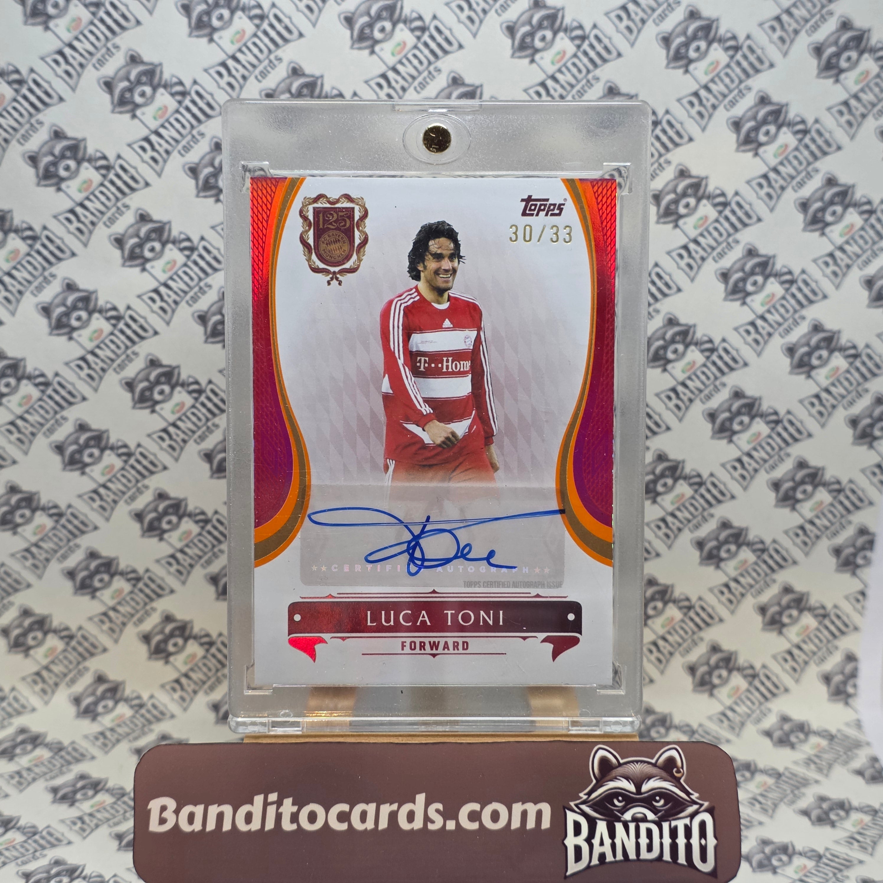 2025 Topps 125 Bayern anniversary Luca Toni auto /33 - FC Bayern München