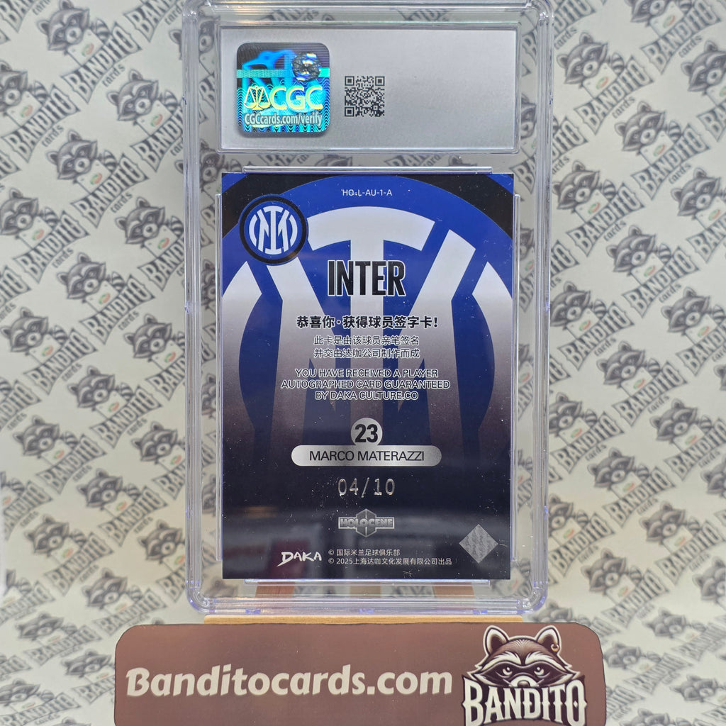 2025 Daka Inter Marco Materazzi auto /10 - CGC 10