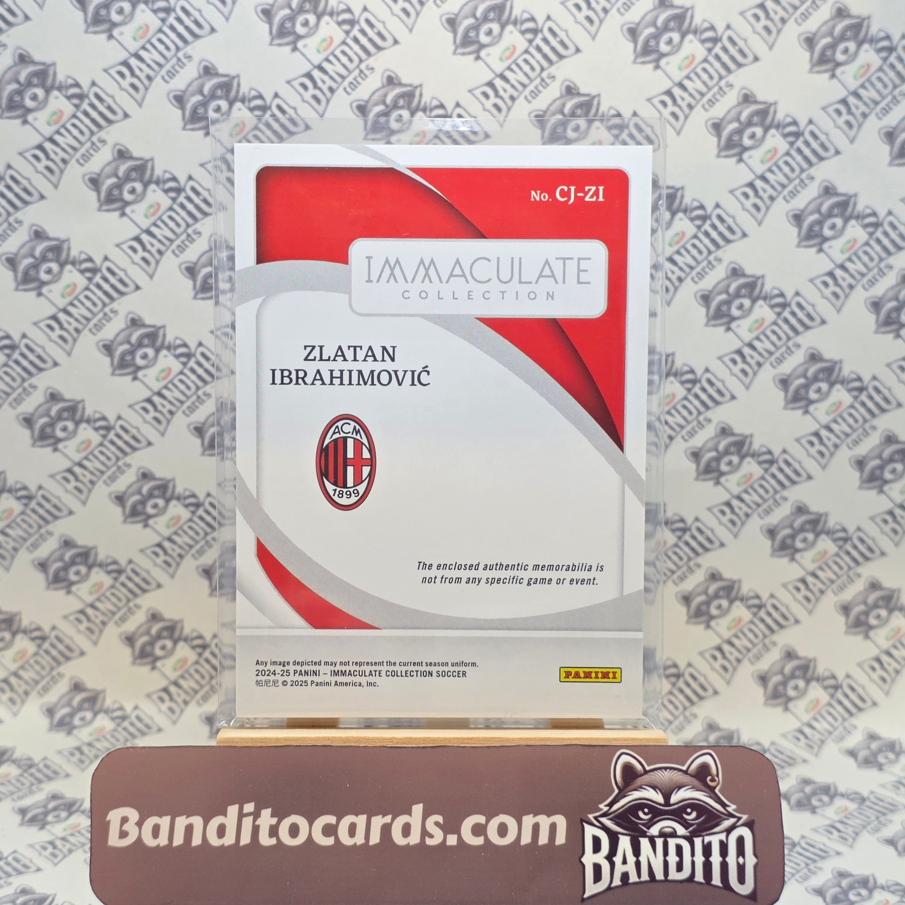 2024-25 Panini Immaculate Zlatan Ibrahimovic patch /25 - AC Milan