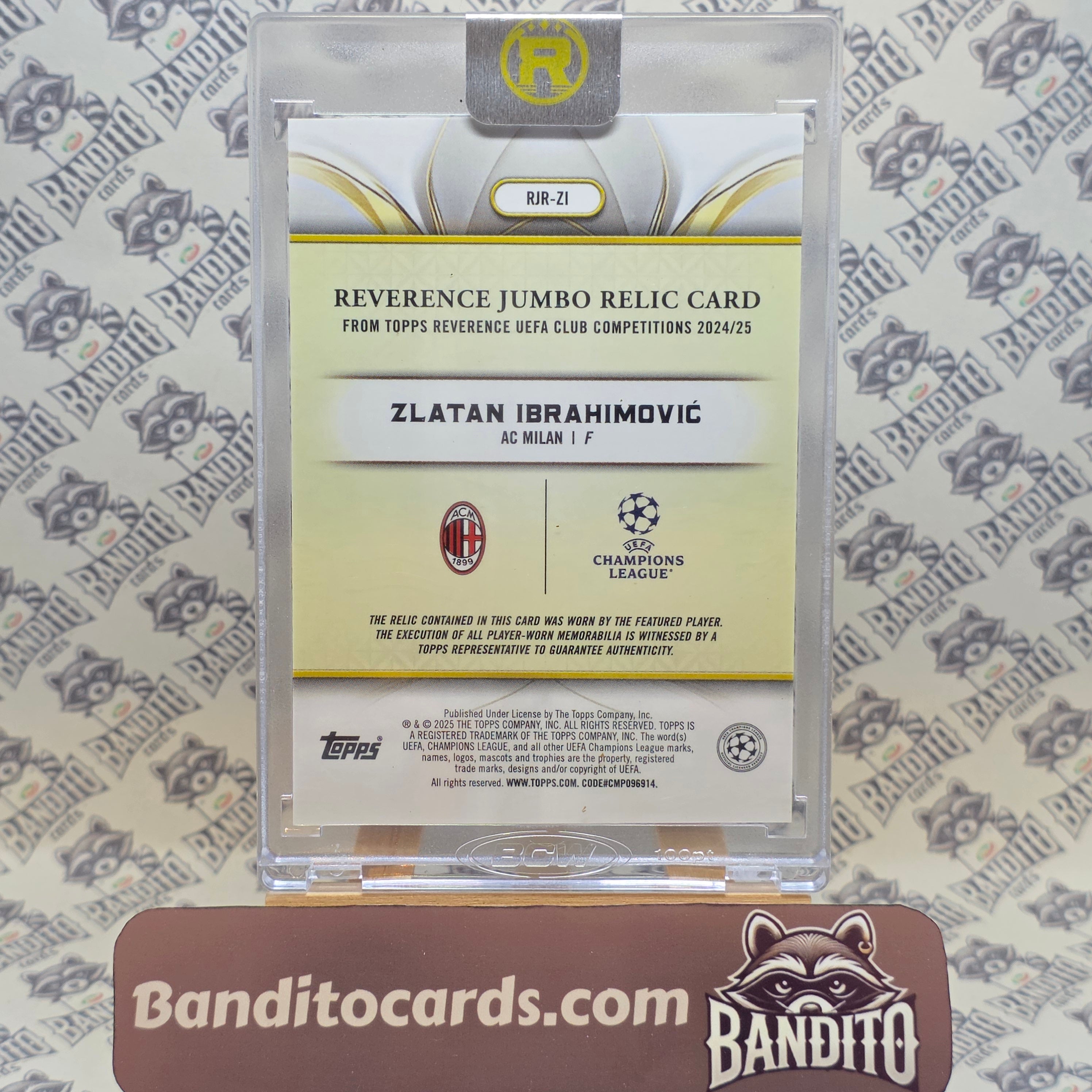 2024-25 Topps Reverence Zlatan Ibrahimovic patch /99 - AC Milan