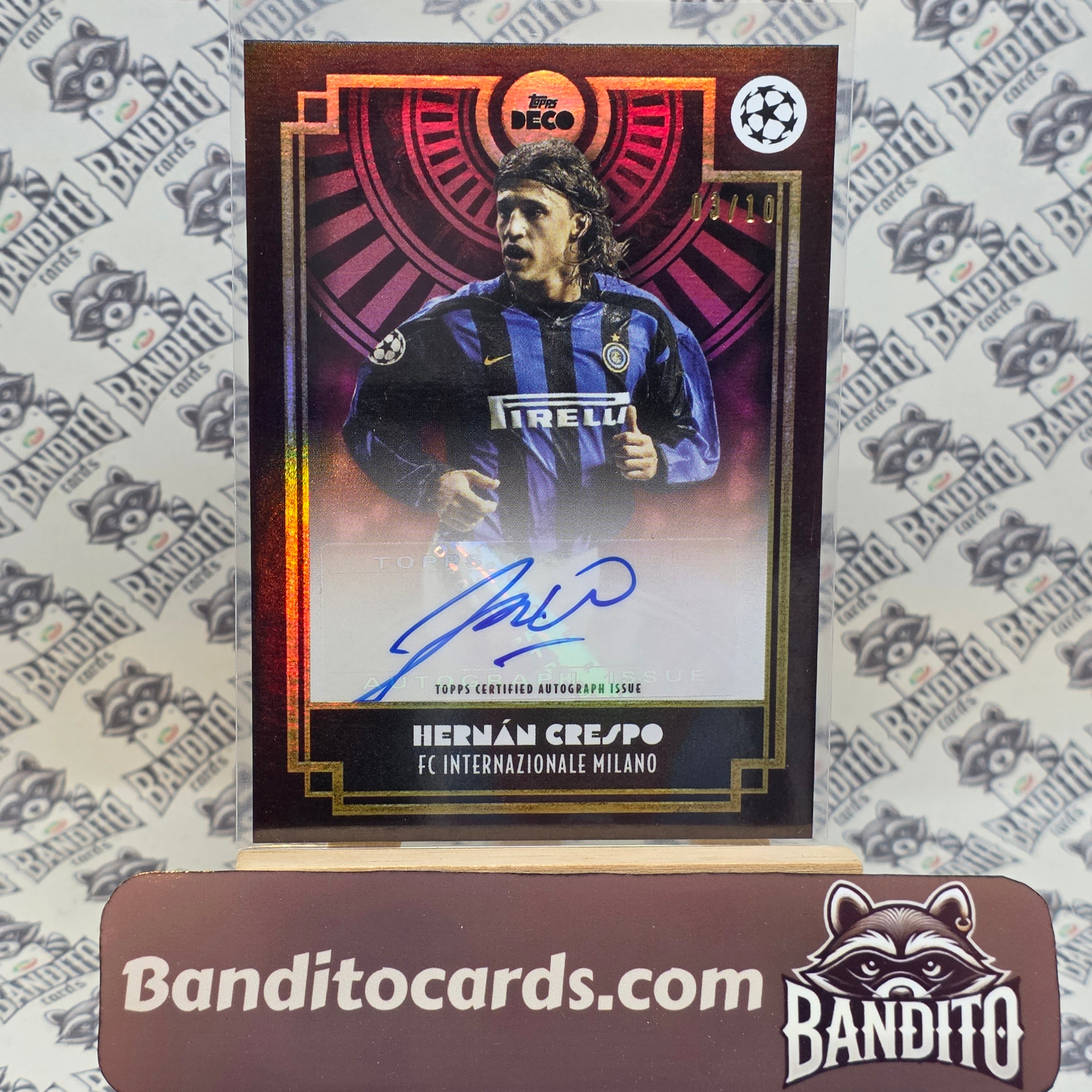2023 Topps Deco Inter Hernan Crespo auto /10