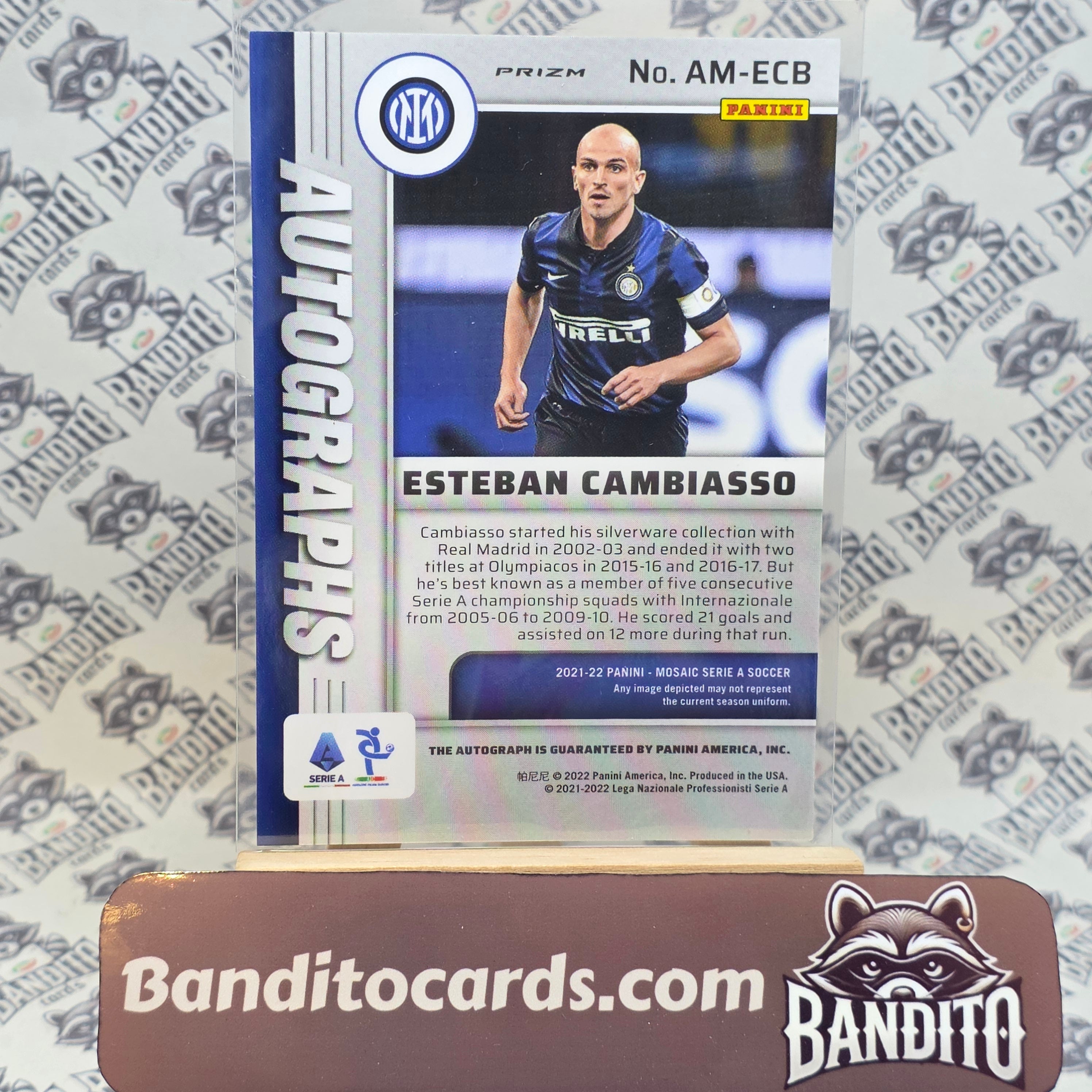 2022 Panini Mosaic Esteban Cambiasso Auto - Inter