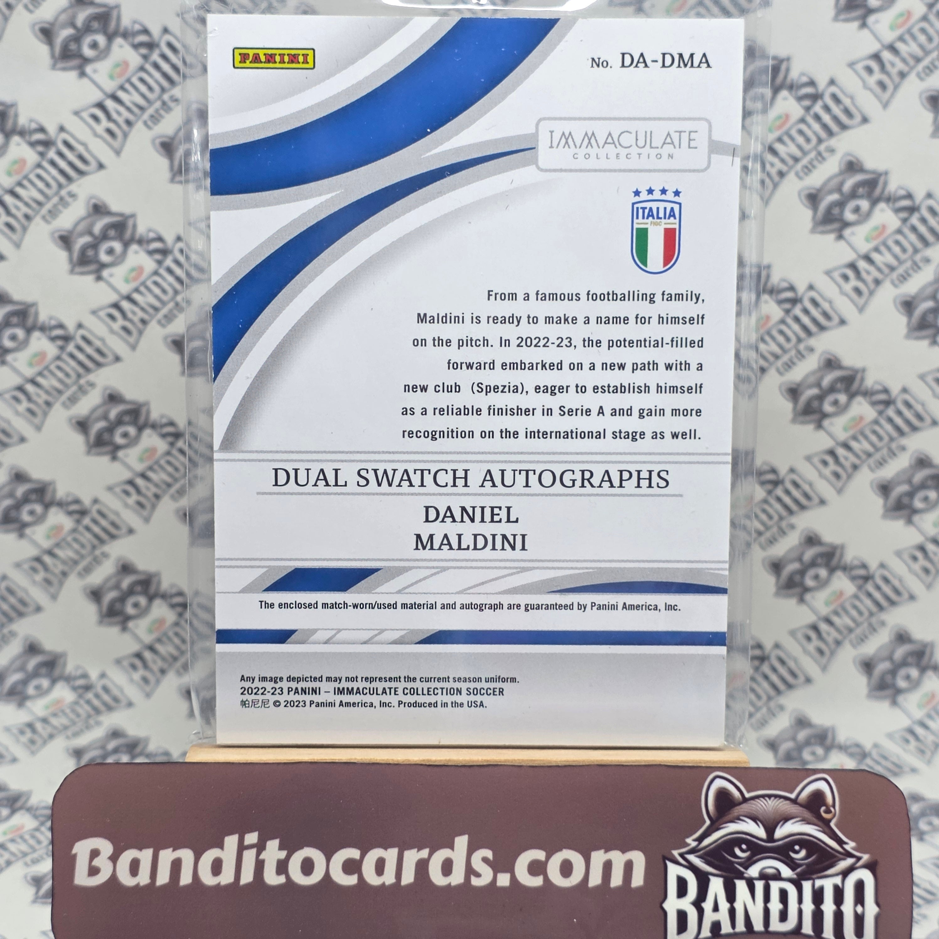 2022-23 Panini Immaculate Daniel Maldini patch auto /99 - Italy