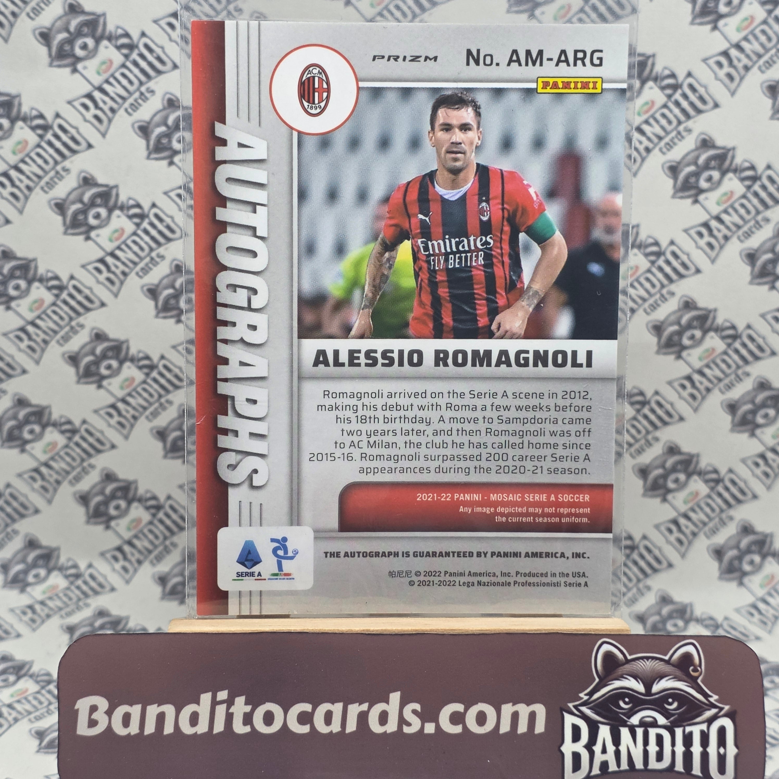 2020-21 Panini Mosaic Alessio Romagnoli auto - AC Milan