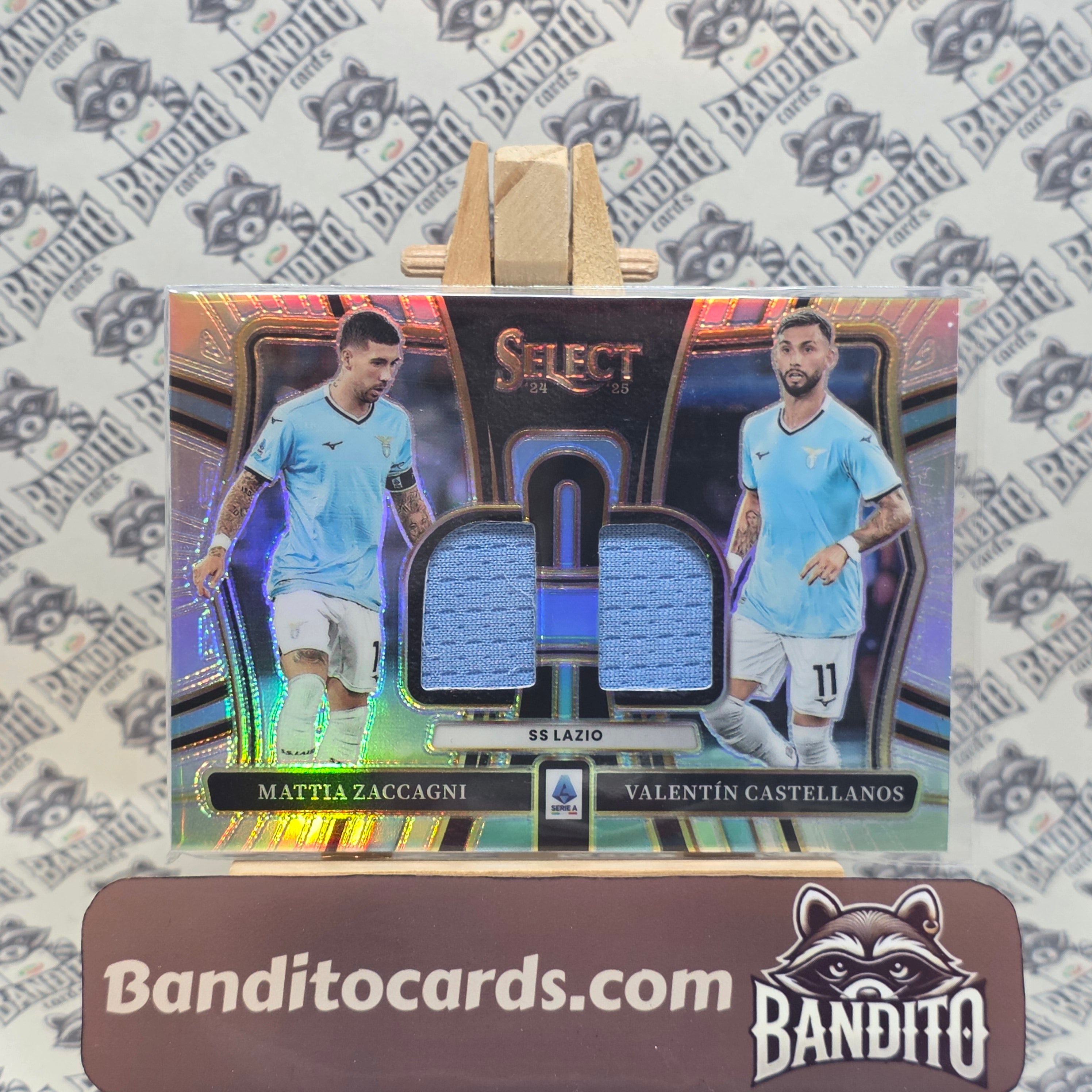 2024-25 Panini Select Serie A Mattia Zaccagni & Taty Castellanos patch - Lazio