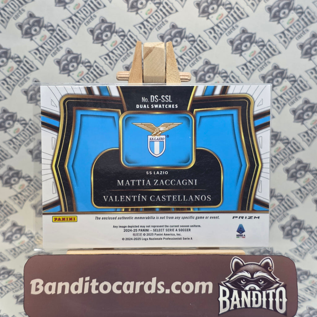 2024-25 Panini Select Serie A Mattia Zaccagni & Taty Castellanos patch - Lazio