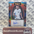 2023-24 Panini Select Serie A Gianluca Scamacca auto red prizm - Atalanta