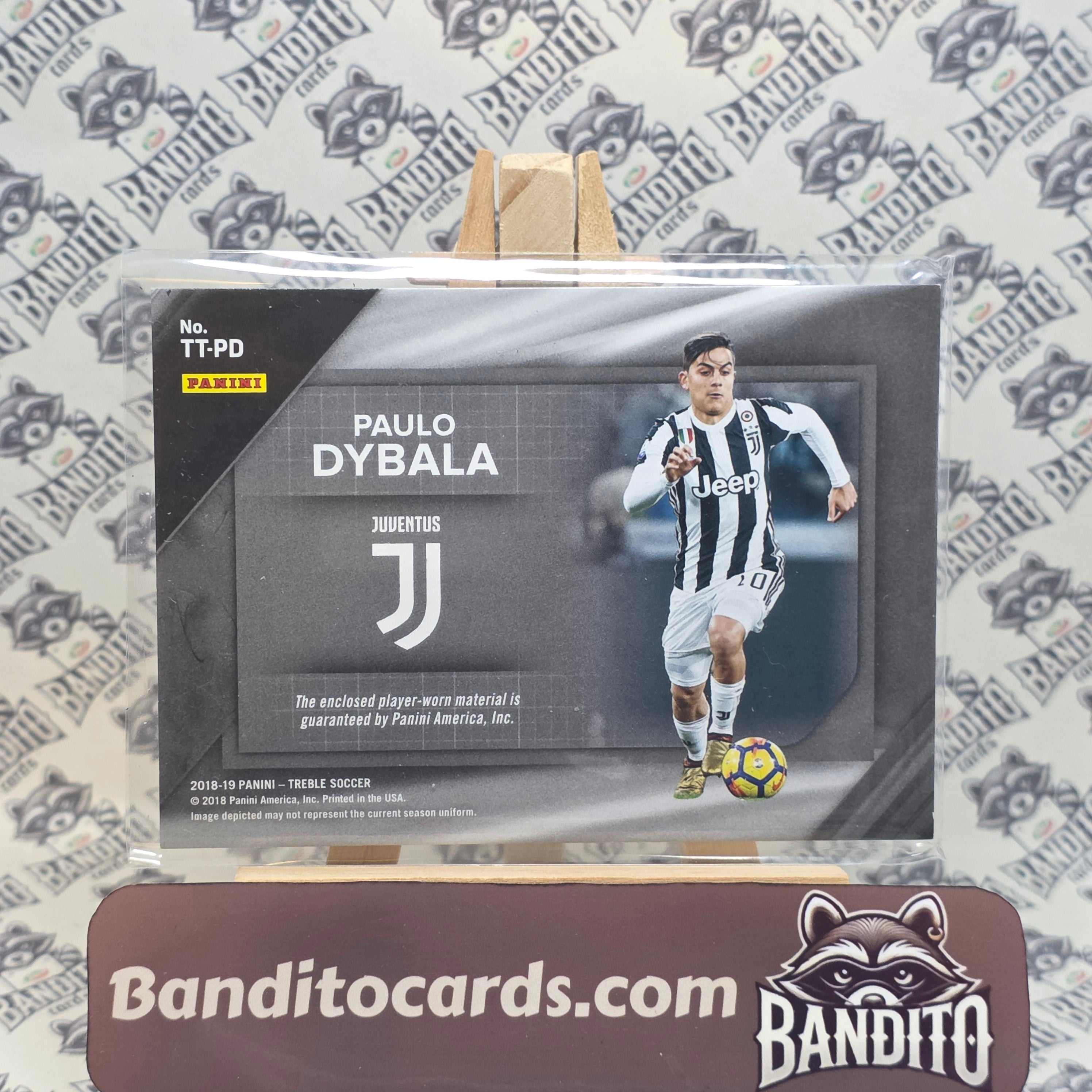 2018-19 Panini Treble Paulo Dybala patch match worn /75 - Juventus