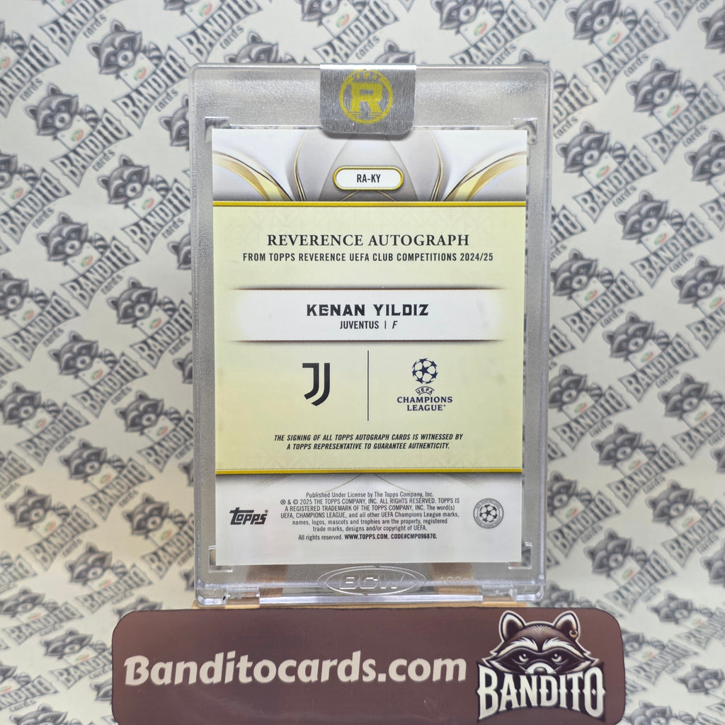 2024-25 Topps Reverence Kenan Yildiz auto /75 - Juventus